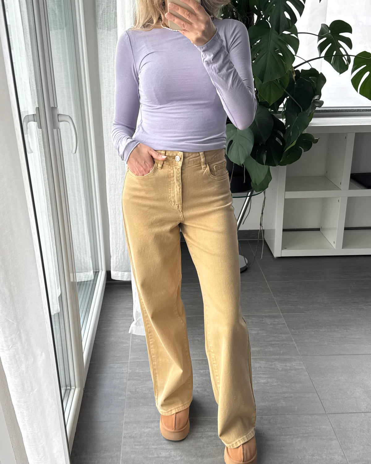 Supersoft & Stretchy Basictop Flieder