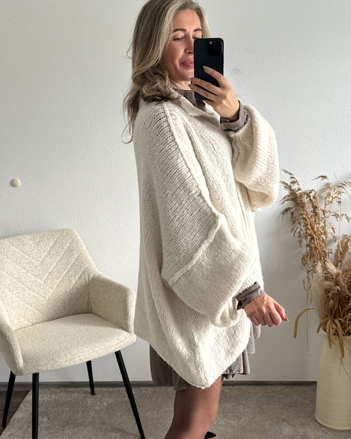 Strickjacke Elly Creme