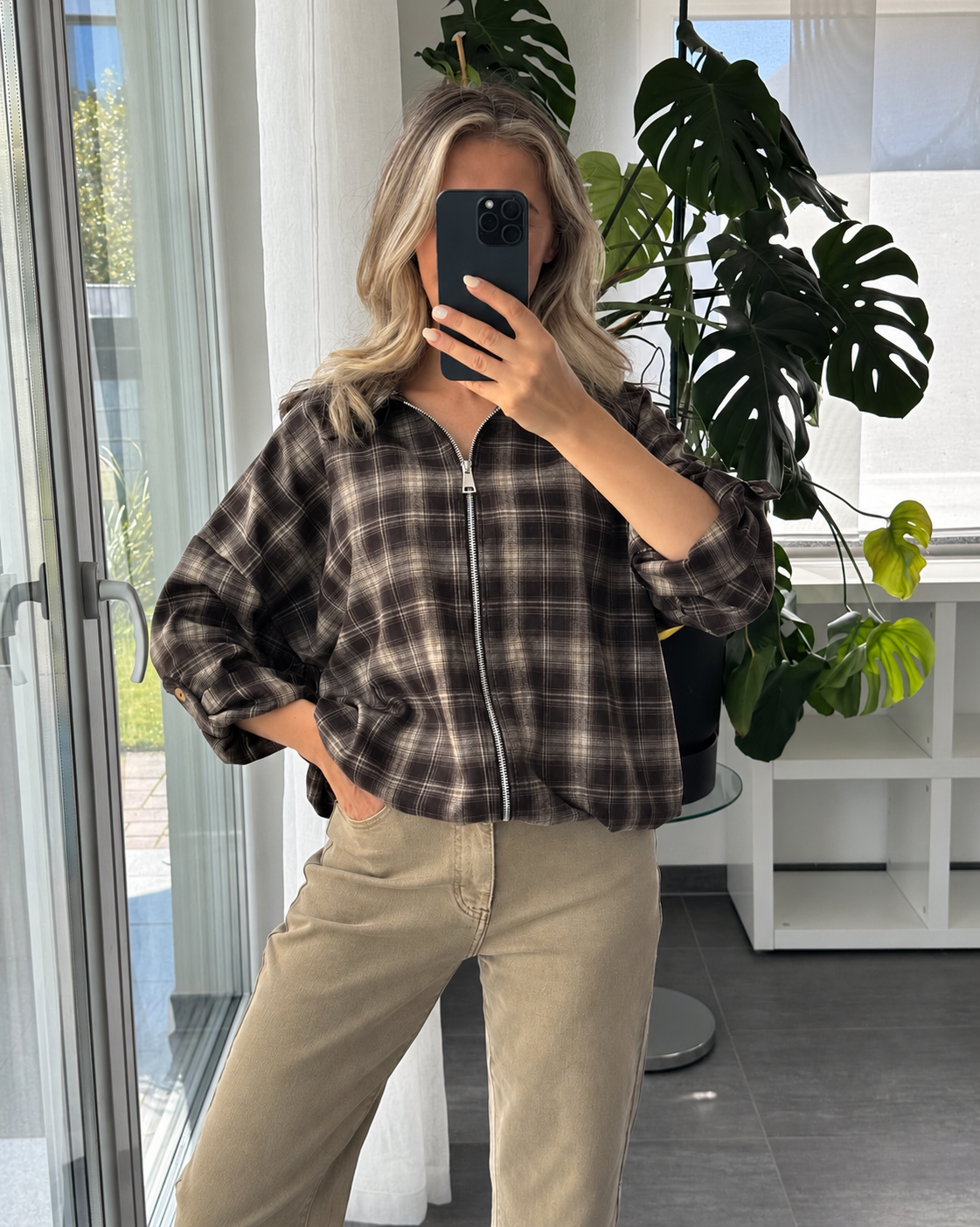 Check Jacket Livia Braun
