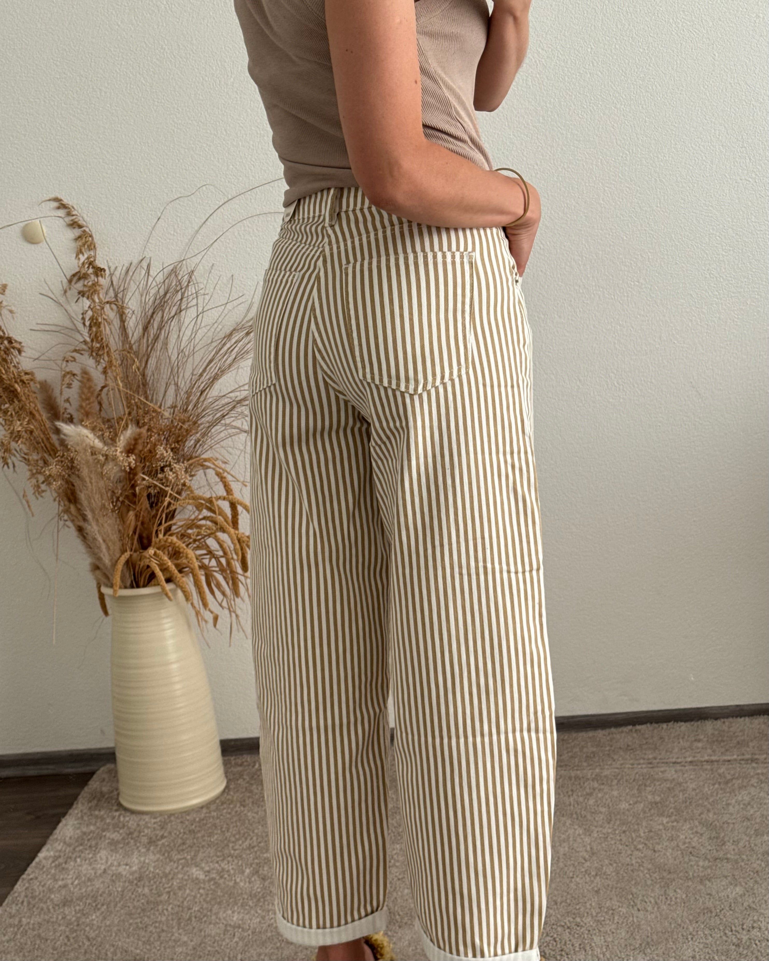 Stretch Ballon Jeans Stripes
