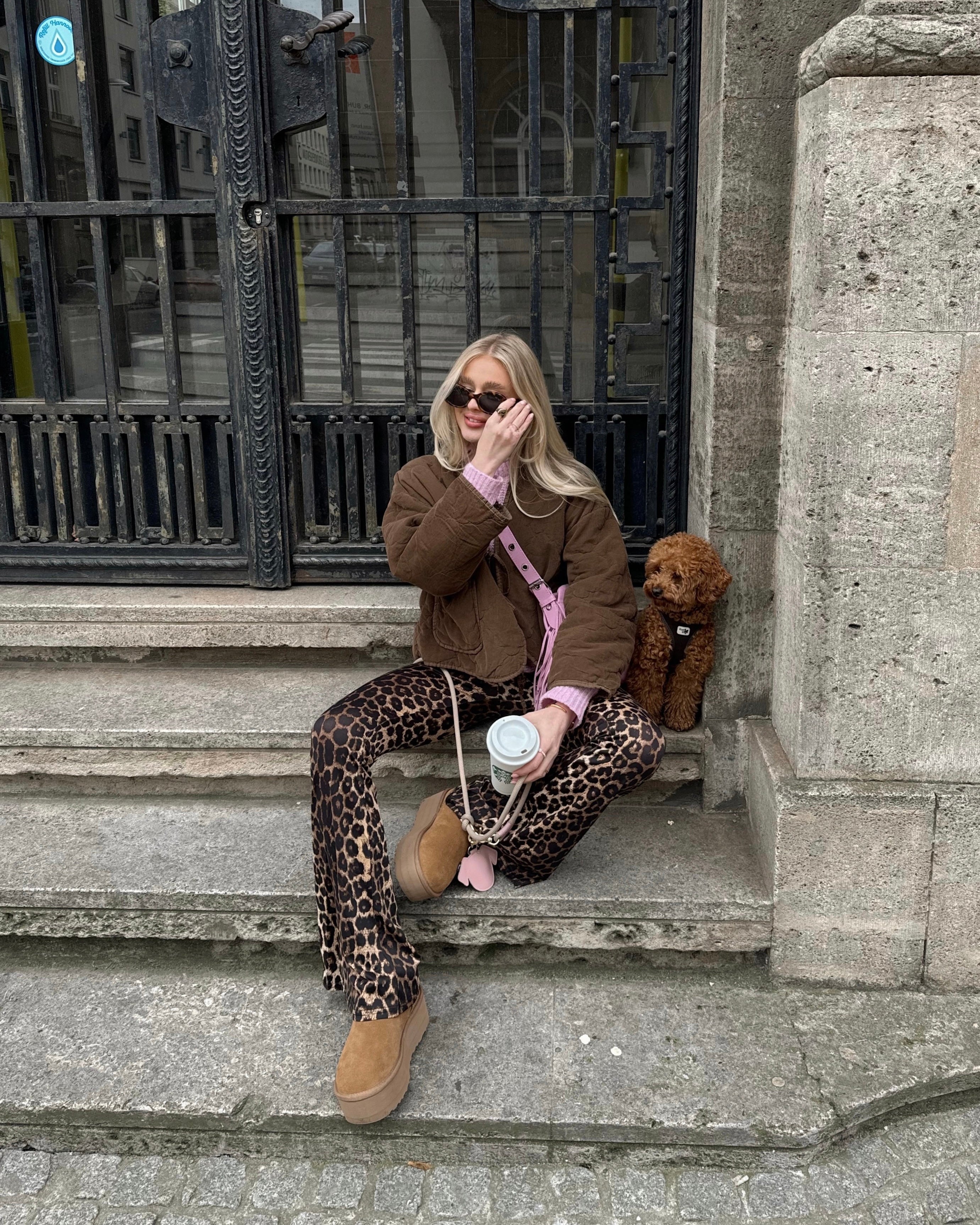 Leggings mit Schlag Leo Vibes