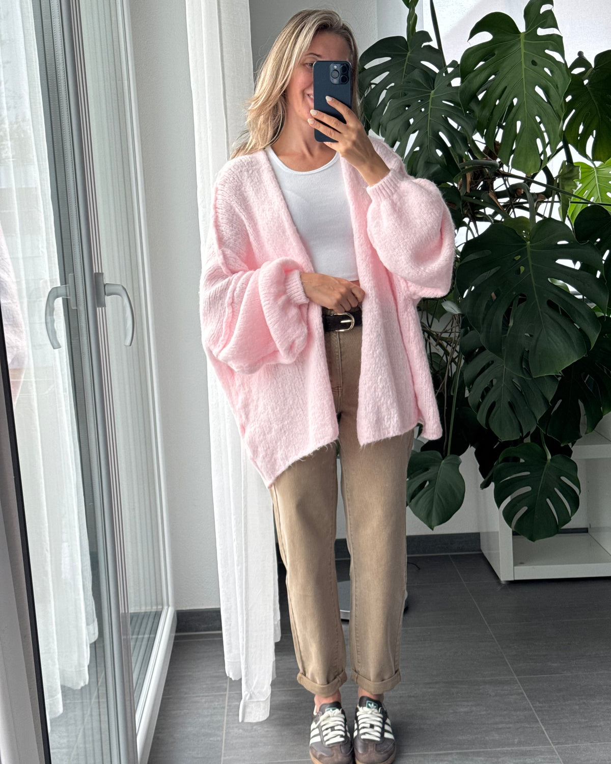 Offener Oversize Cardigan Lea Rosa