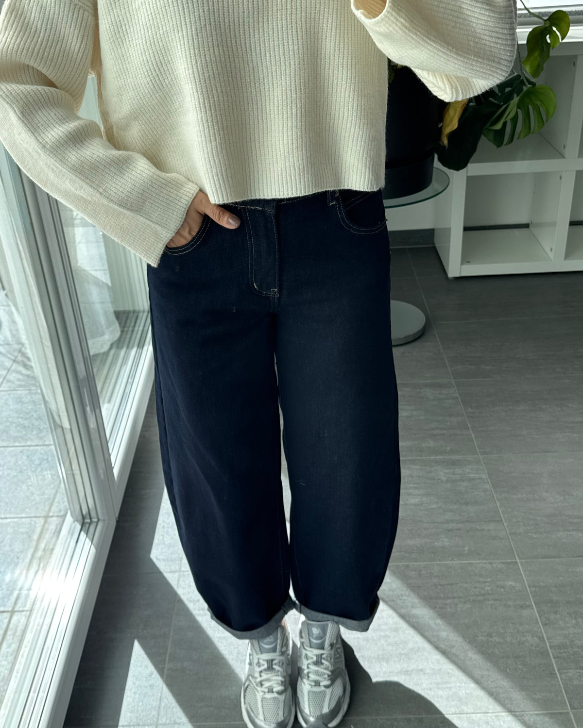 Stretch Ballon Jeans Deep Blue
