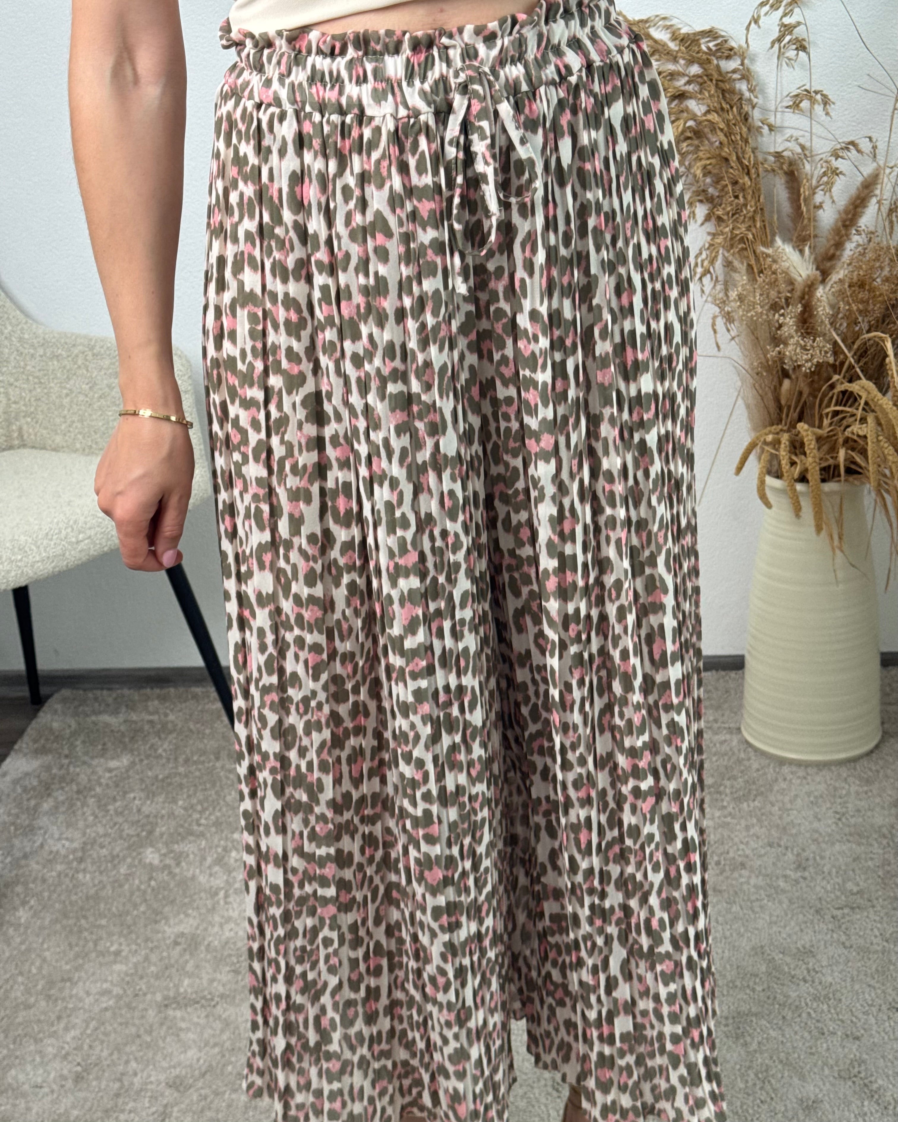Plisseehose Leo Taupe