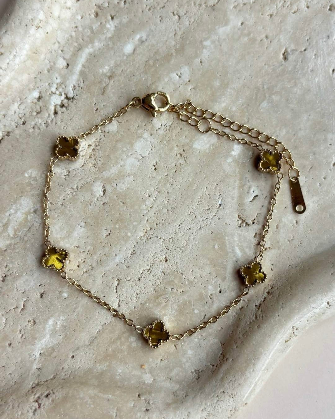 Armband Kleeblatt Gold (klein)