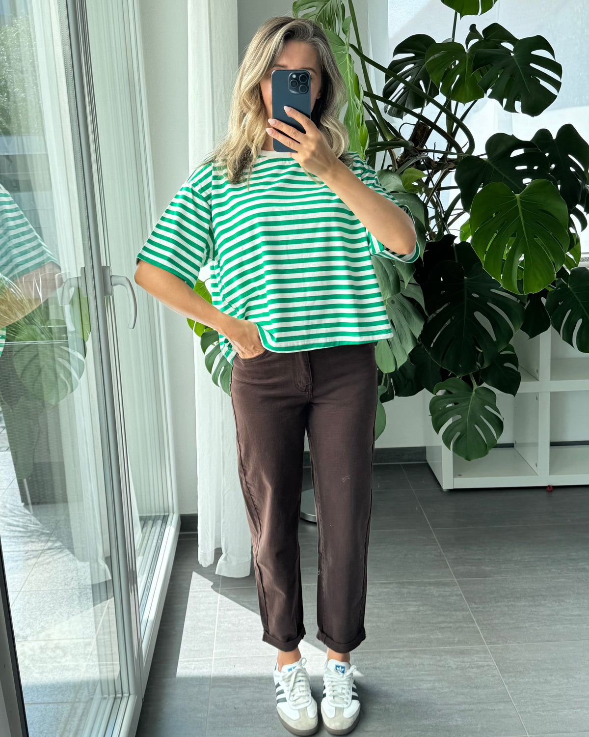 Shirt Summer Stripes grün