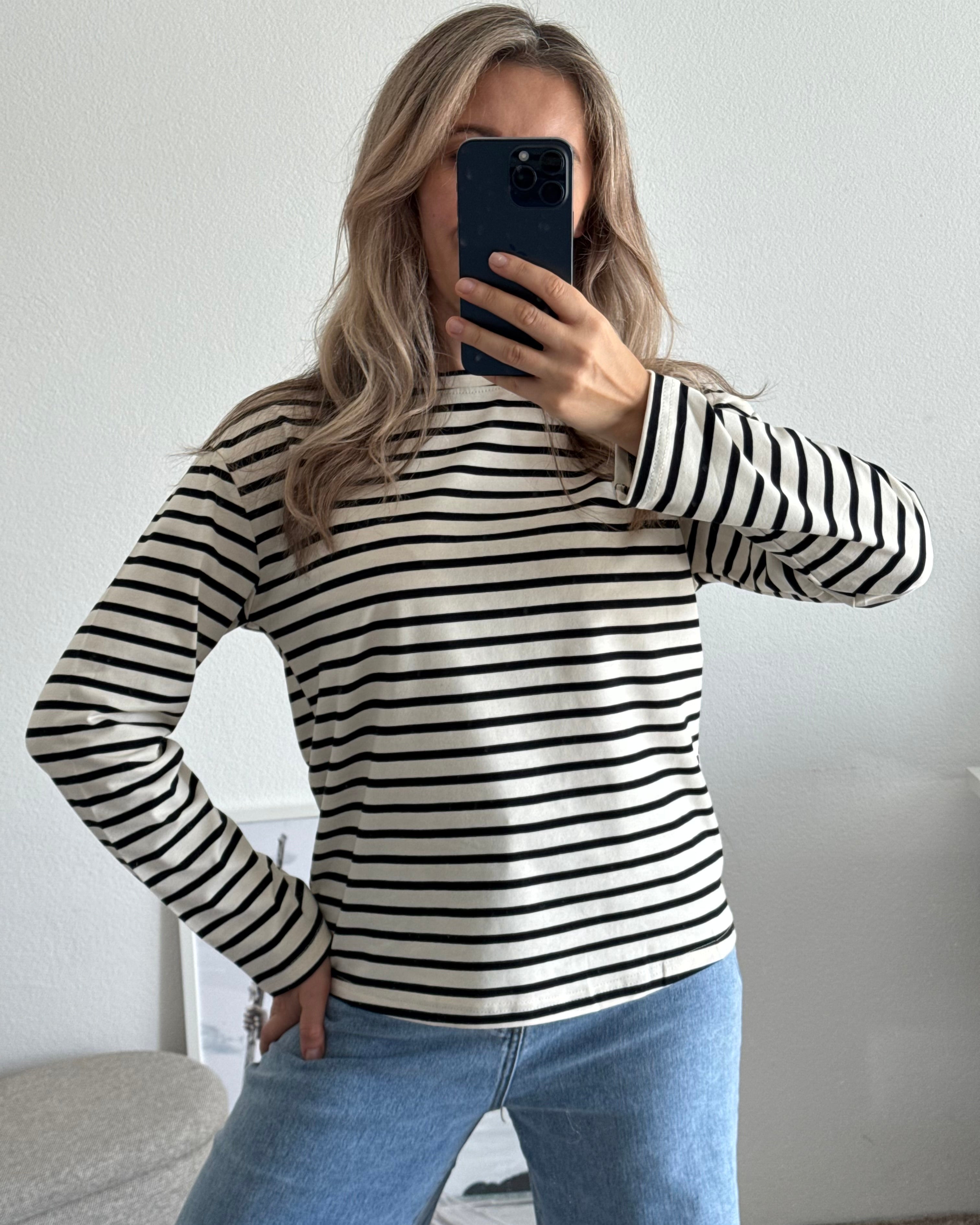 Shirt Everyday Weiß gestreift