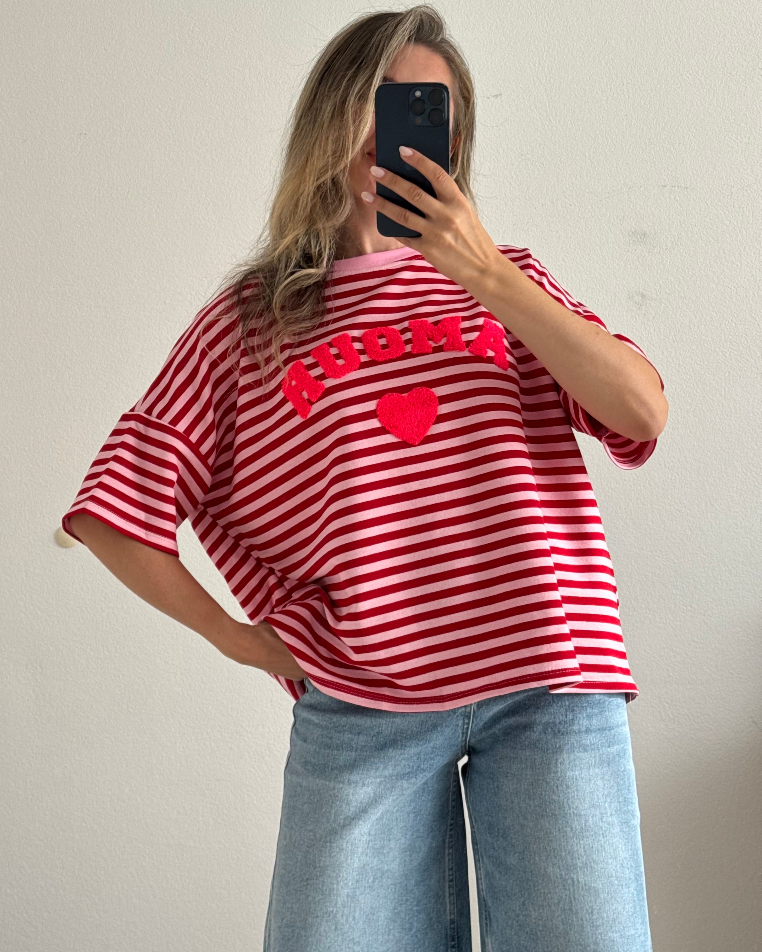 Shirt Amour Teddy Bordeaux