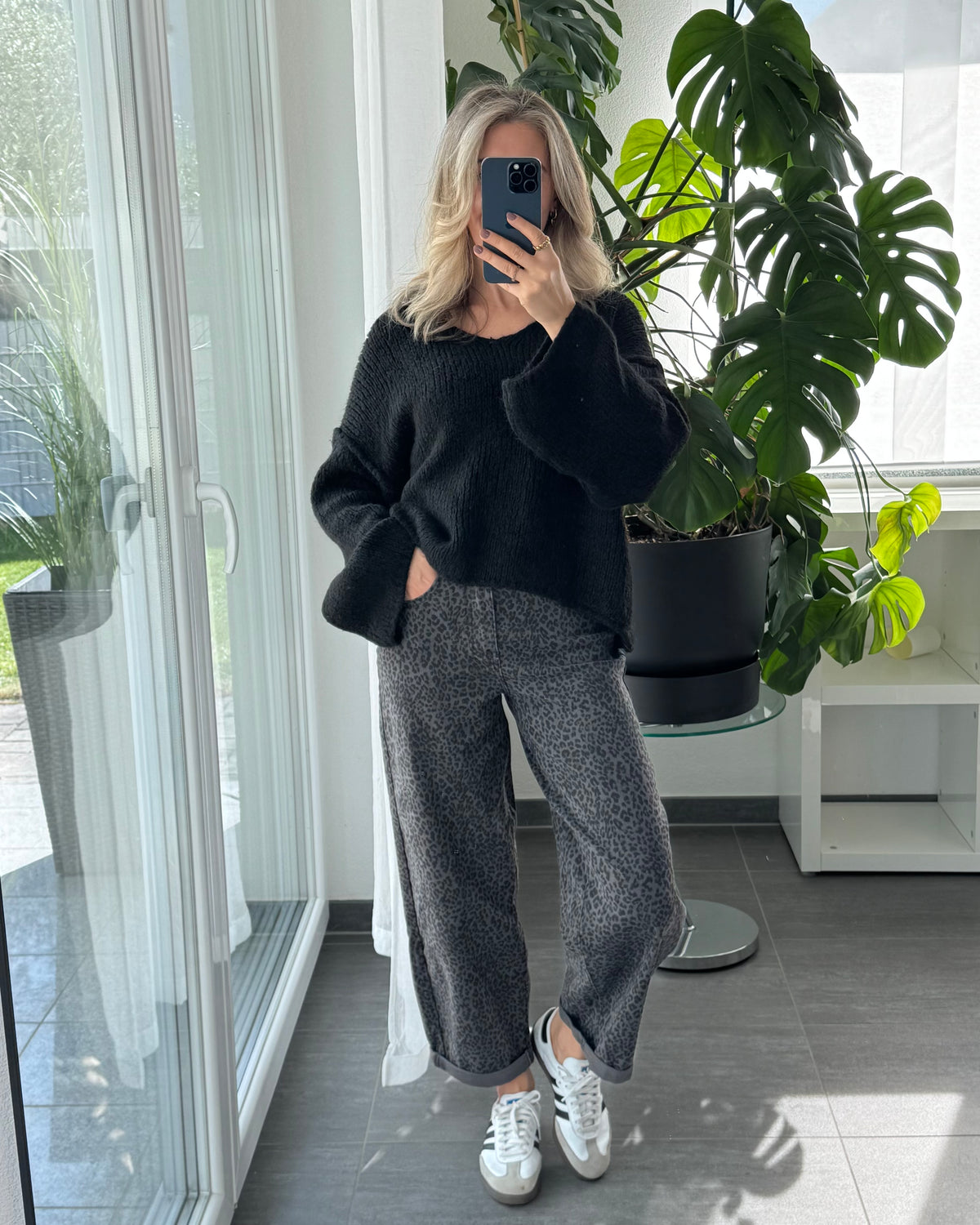 Stretch Balloon Jeans Leo Dark Grey