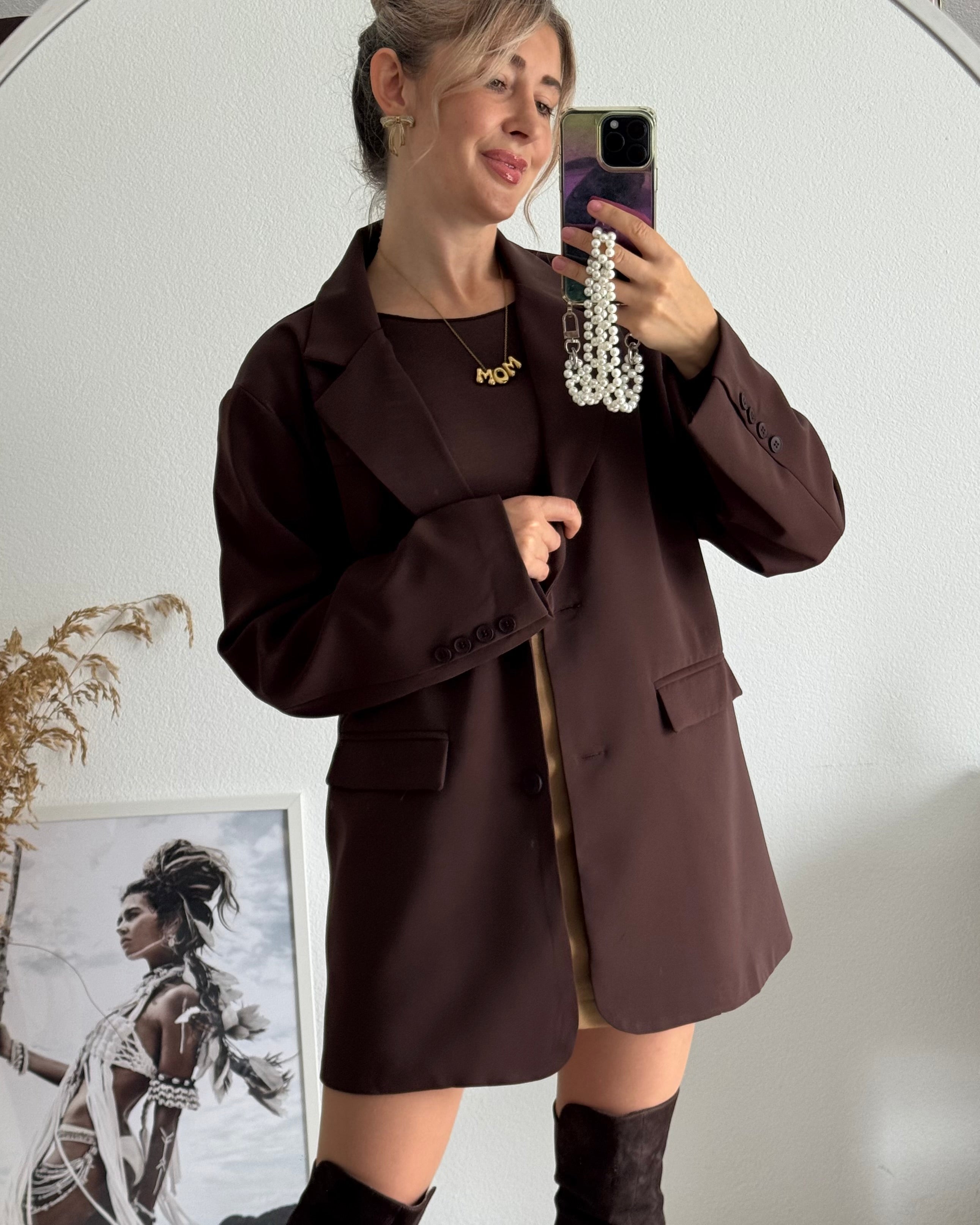 Long Blazer Braun