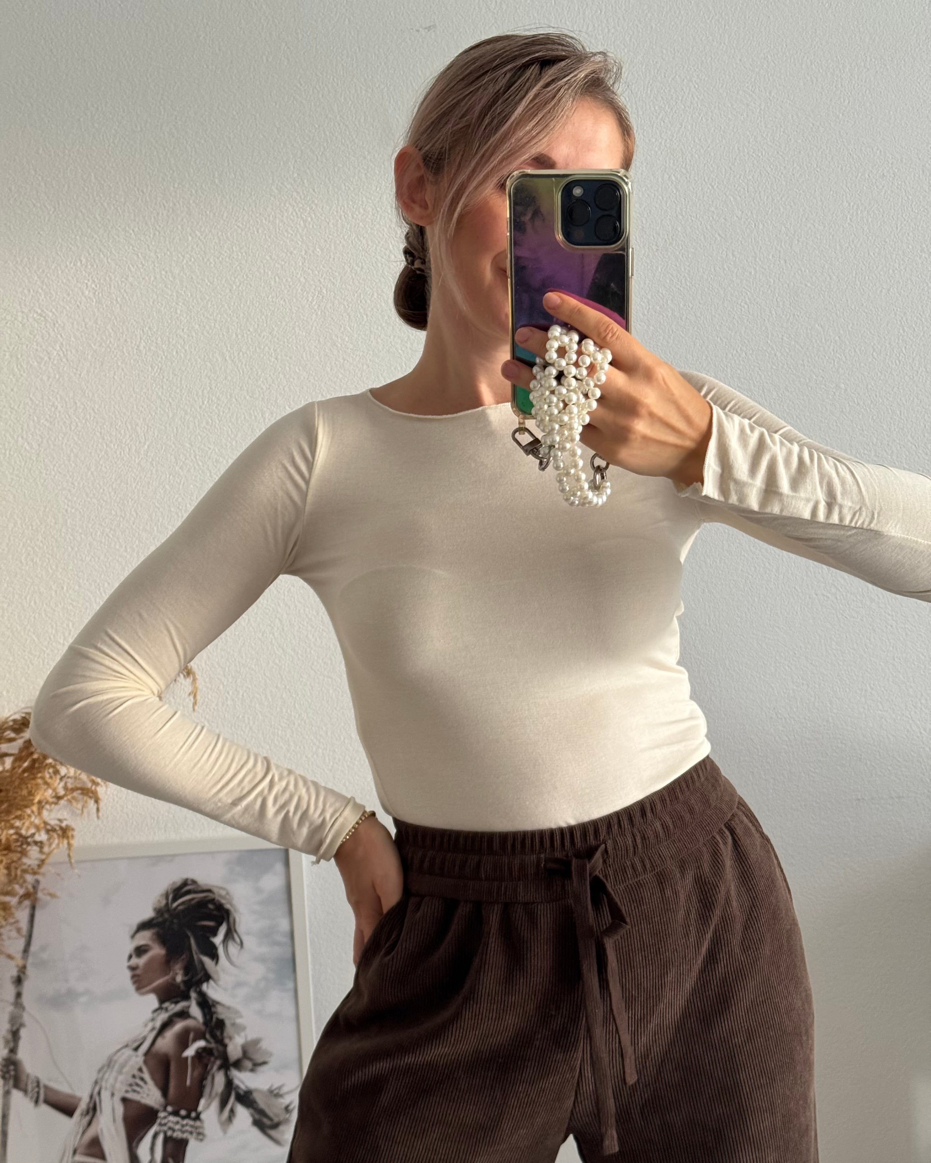 Supersoft & Stretchy Basictop BEIGE