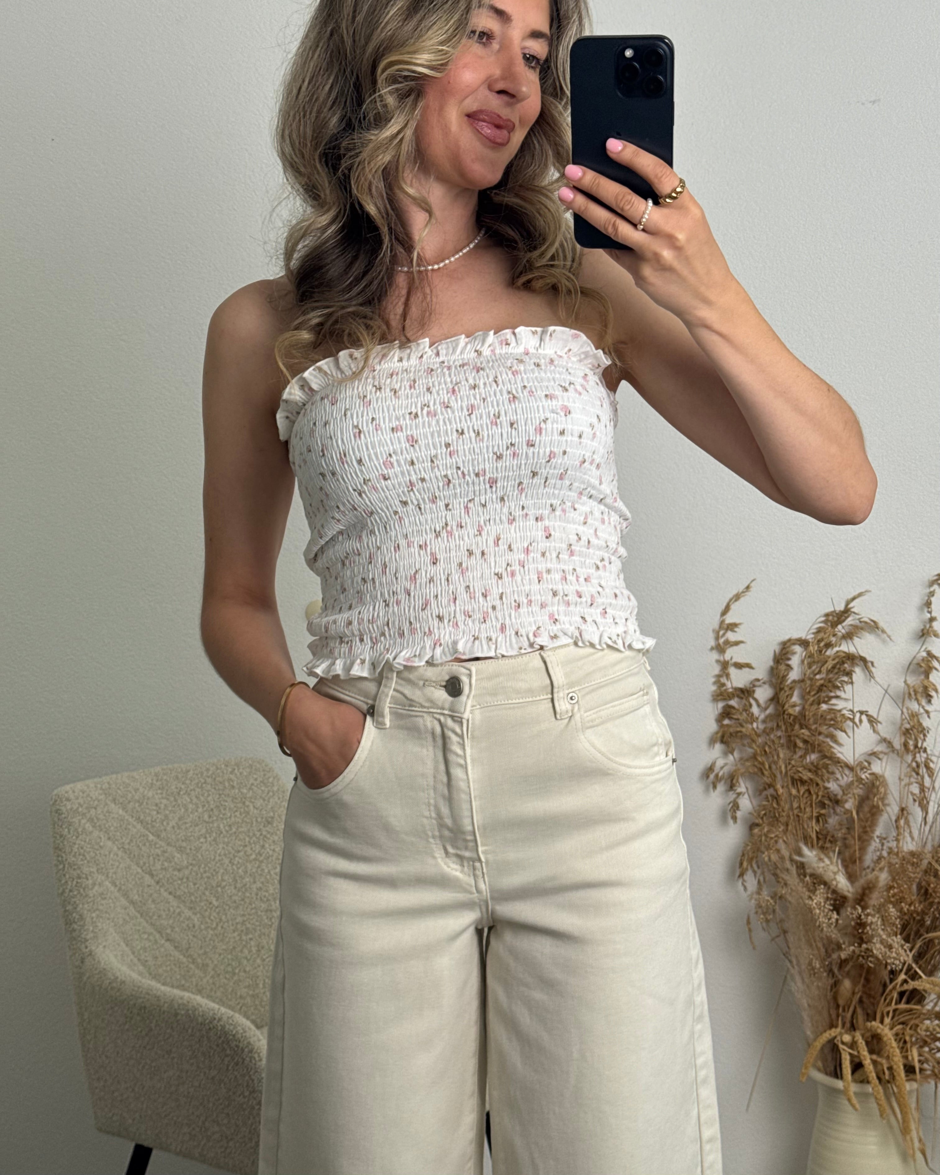 Cotton Ruffle Top