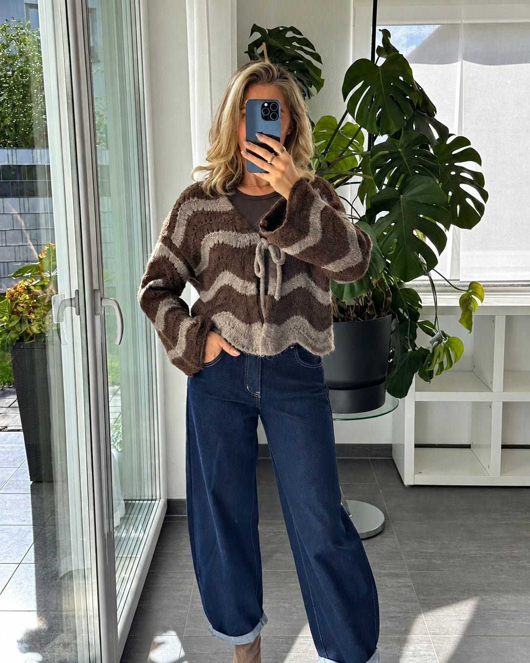 Cardigan mit Schleife WAVE