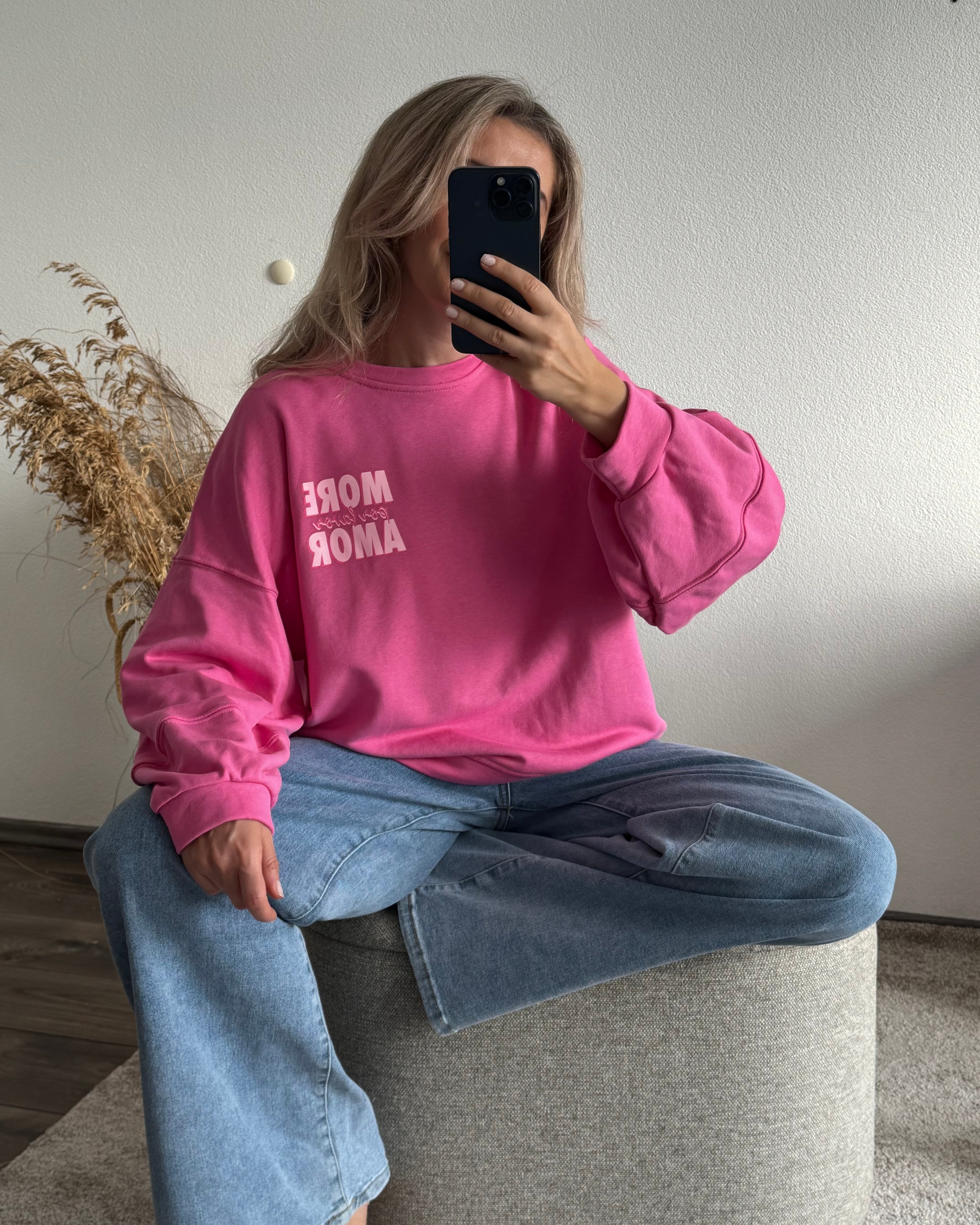 Sweater MORE AMORE POR FAVOR Pink