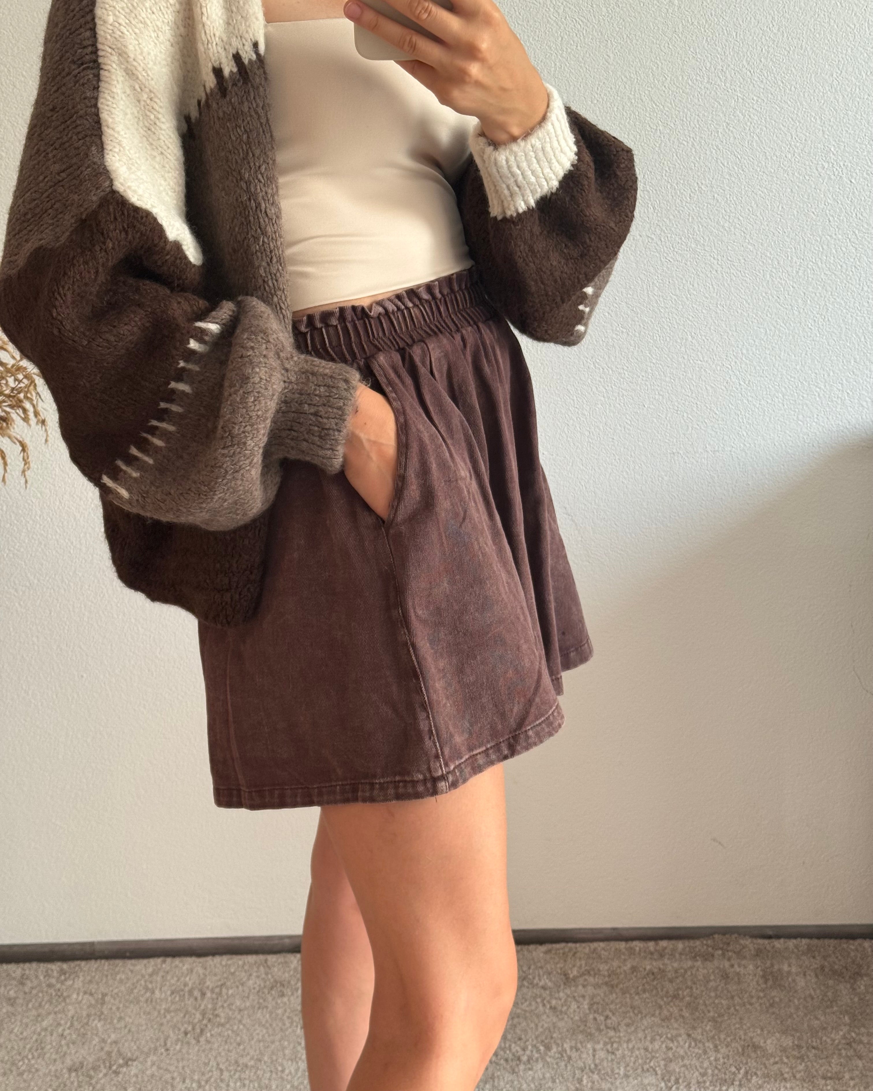 Jeans Shorts coffee