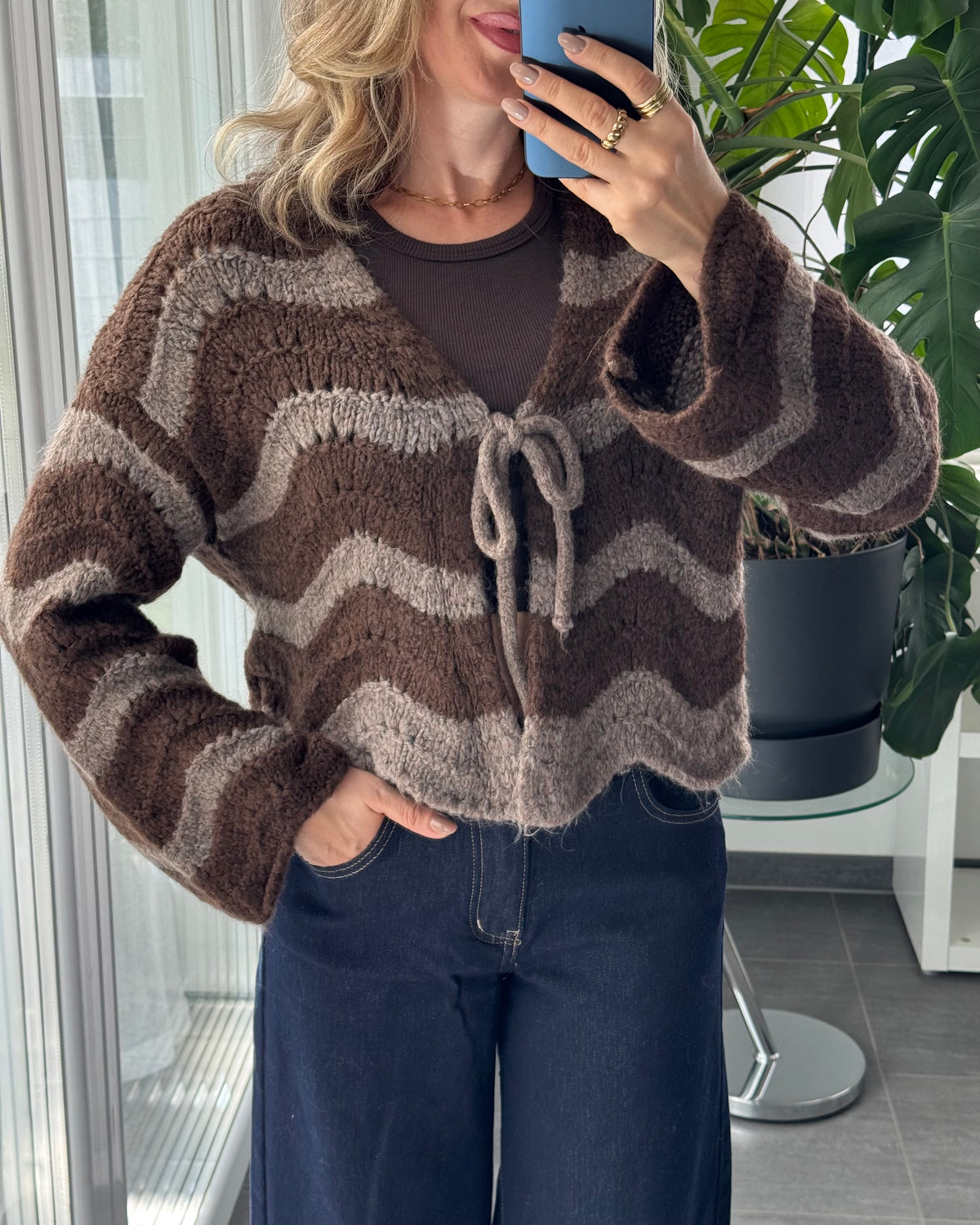 Cardigan mit Schleife WAVE