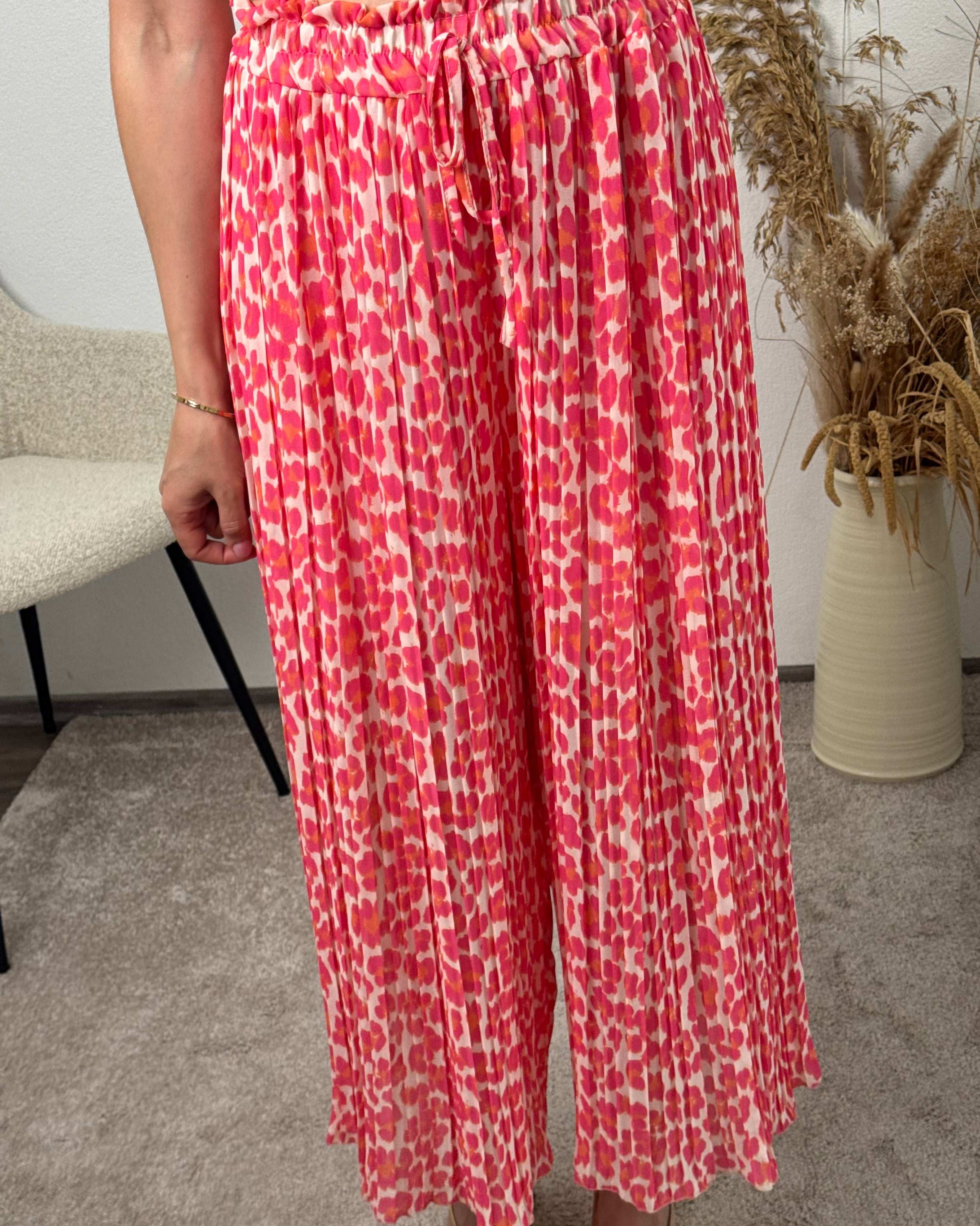 Plisseehose Leo Coral