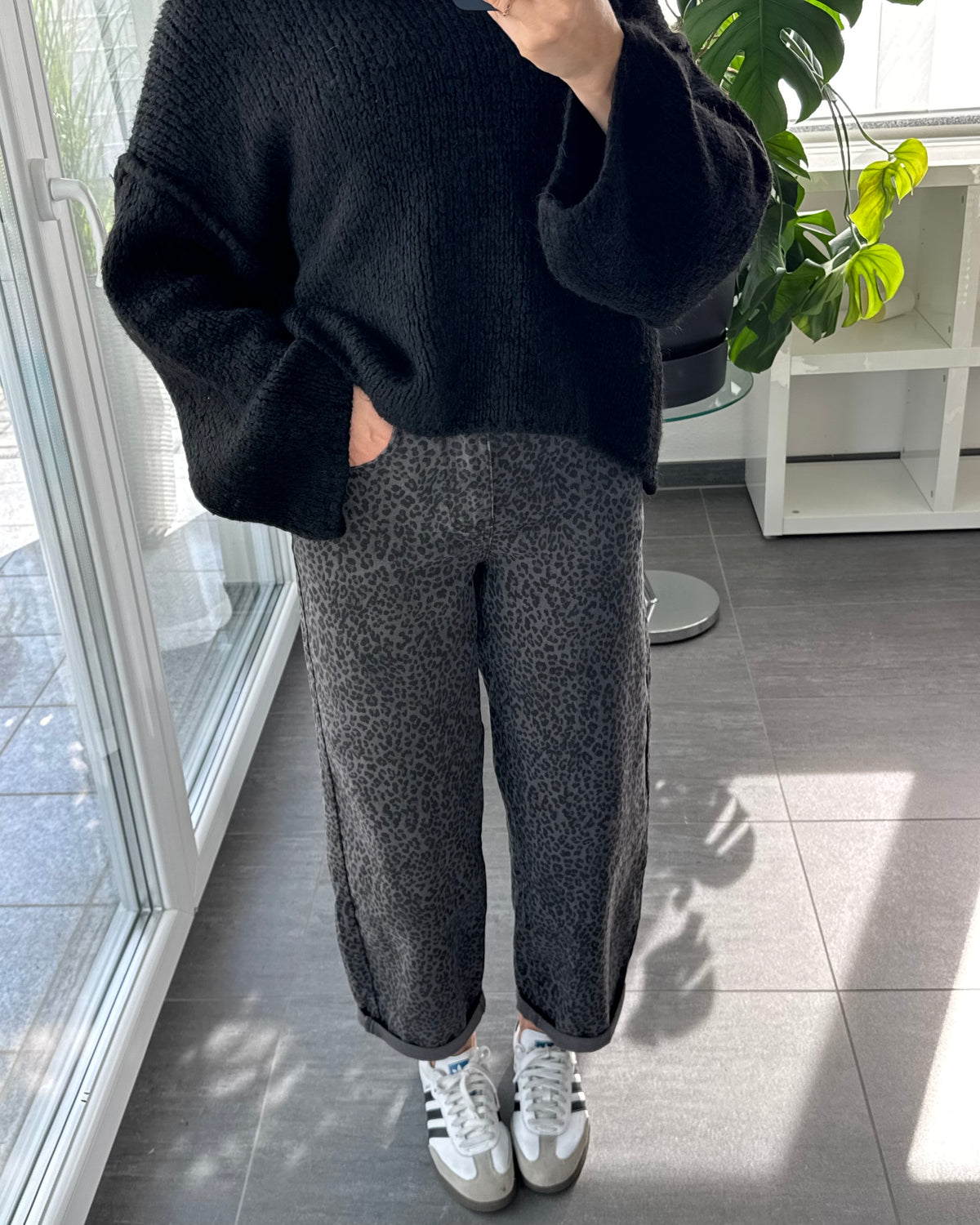 Stretch Balloon Jeans Leo Dark Grey