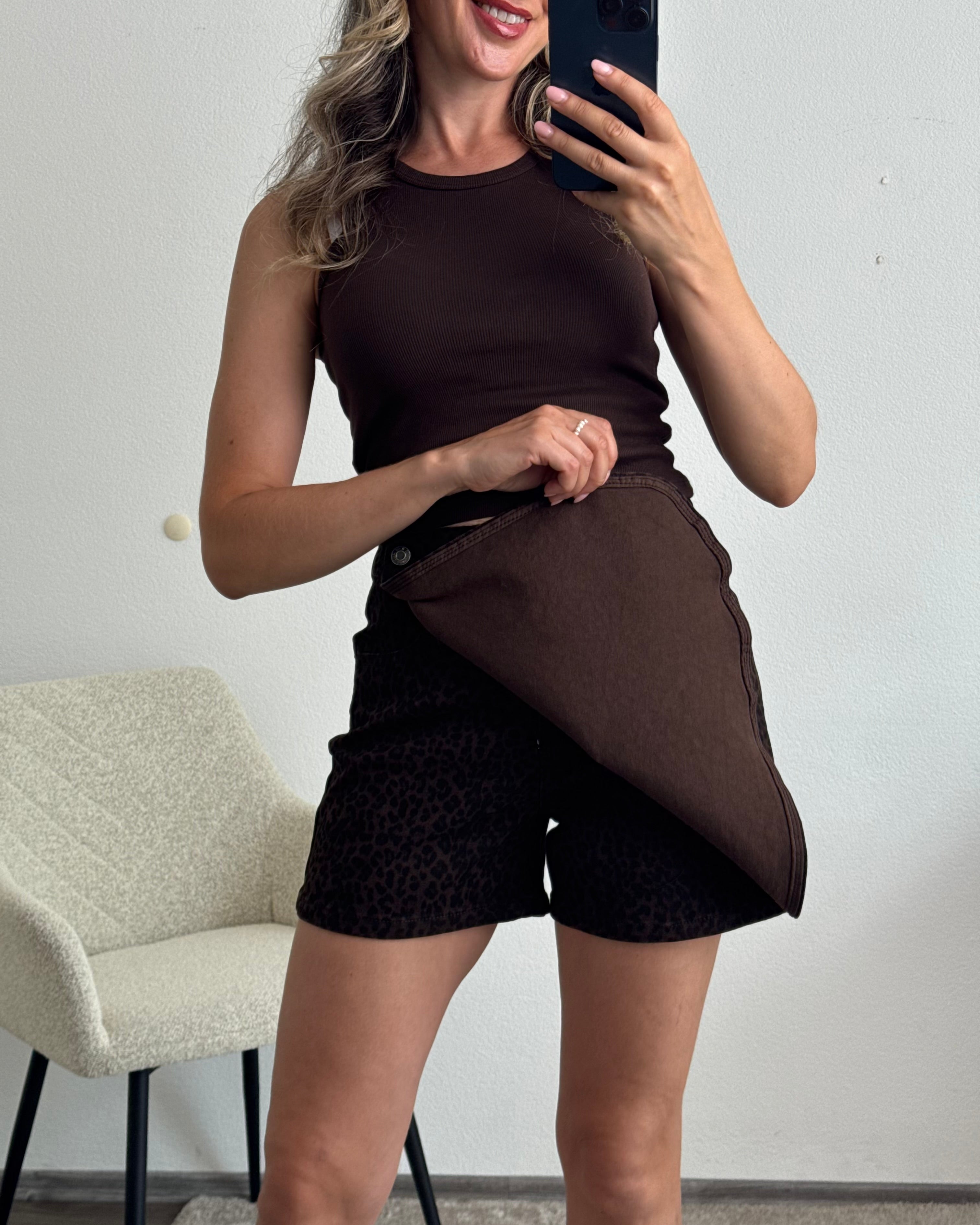 Skort Leo love Braun