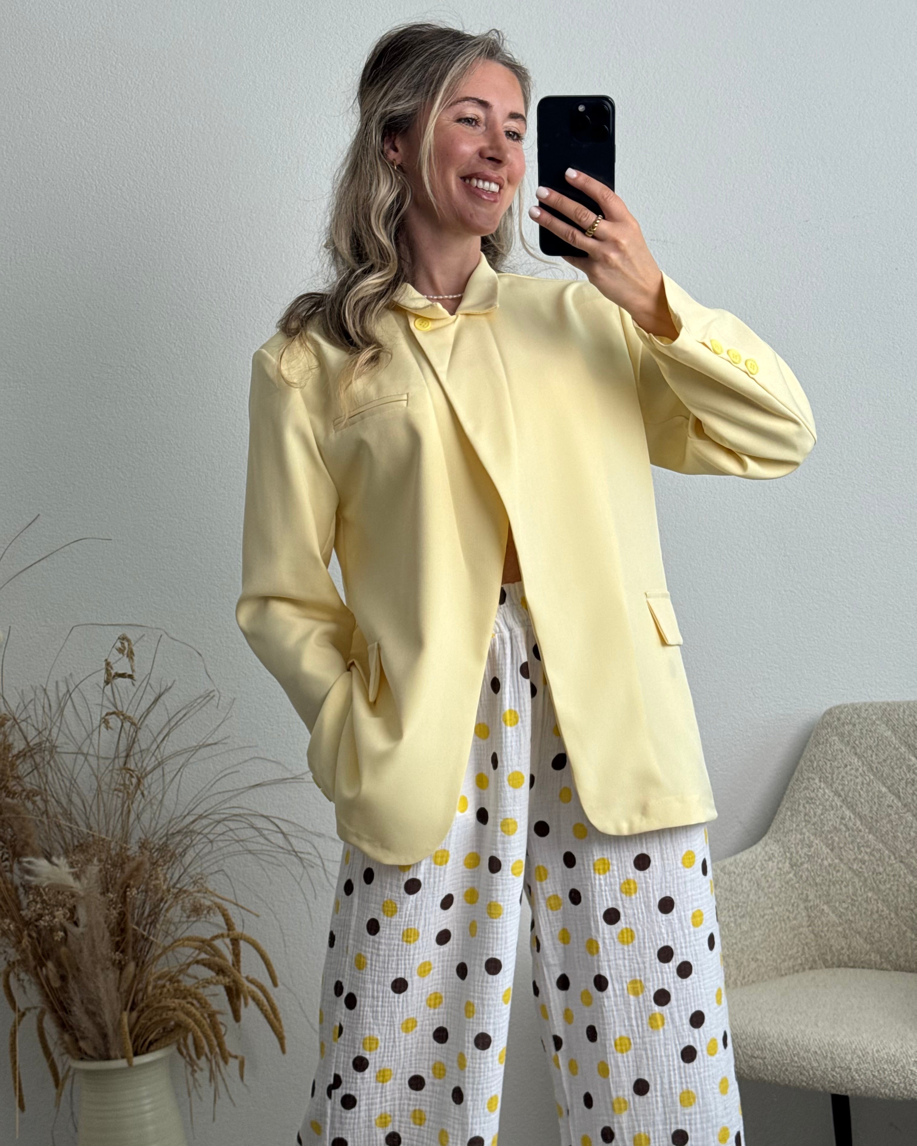 High Neck Blazer SOFTGELB