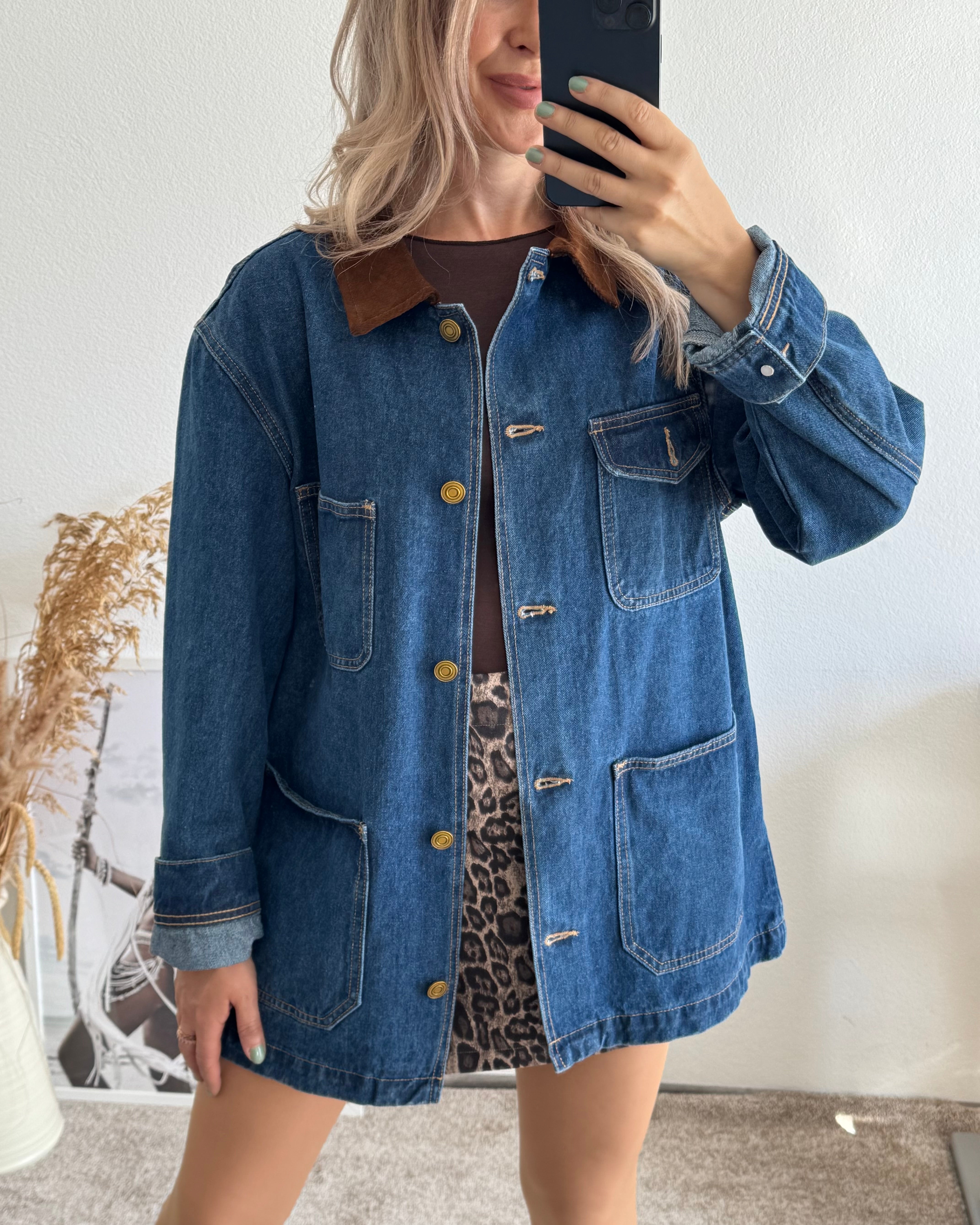 Oversize Jeansjacke