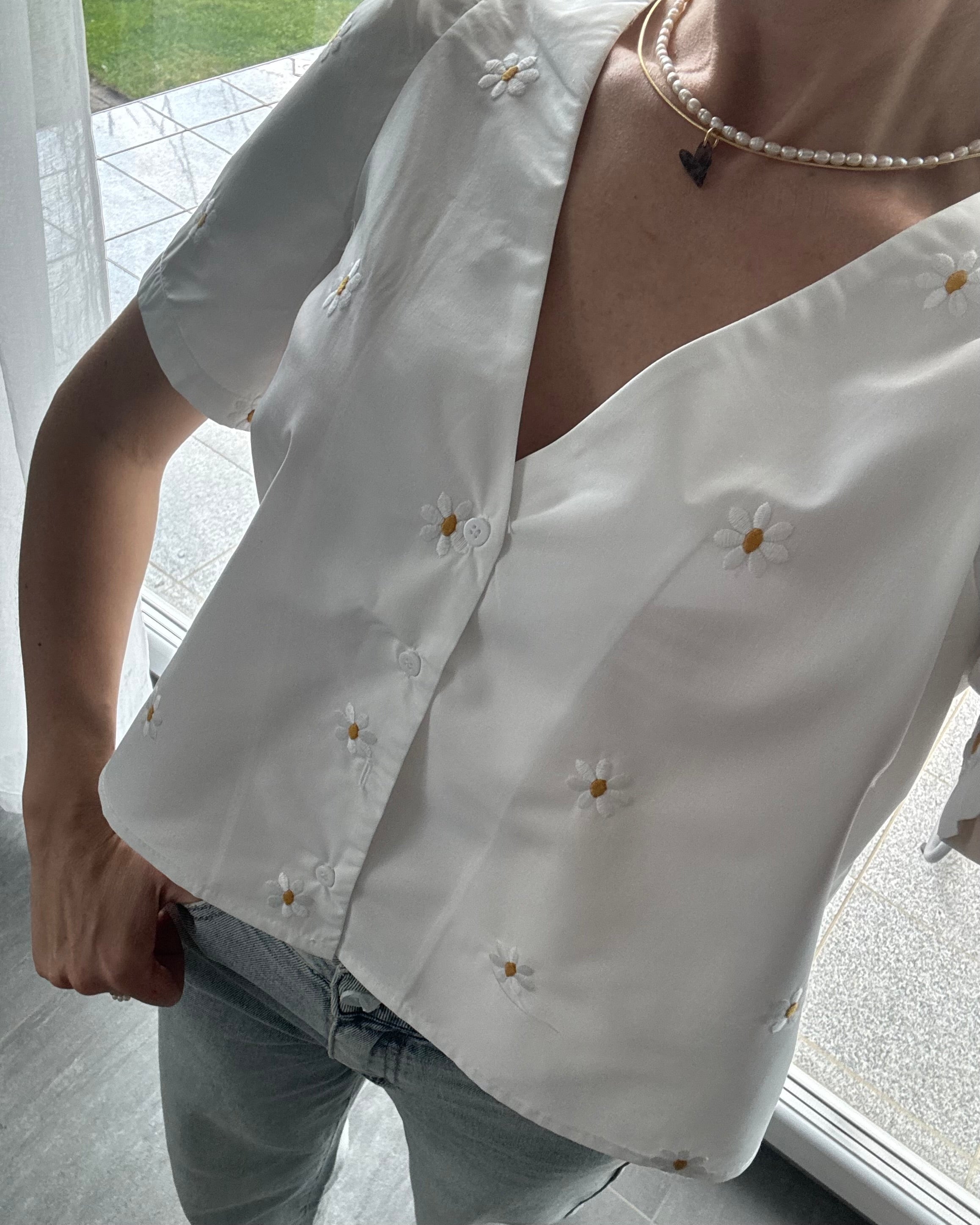 Bluse Flower Kiss Weiß