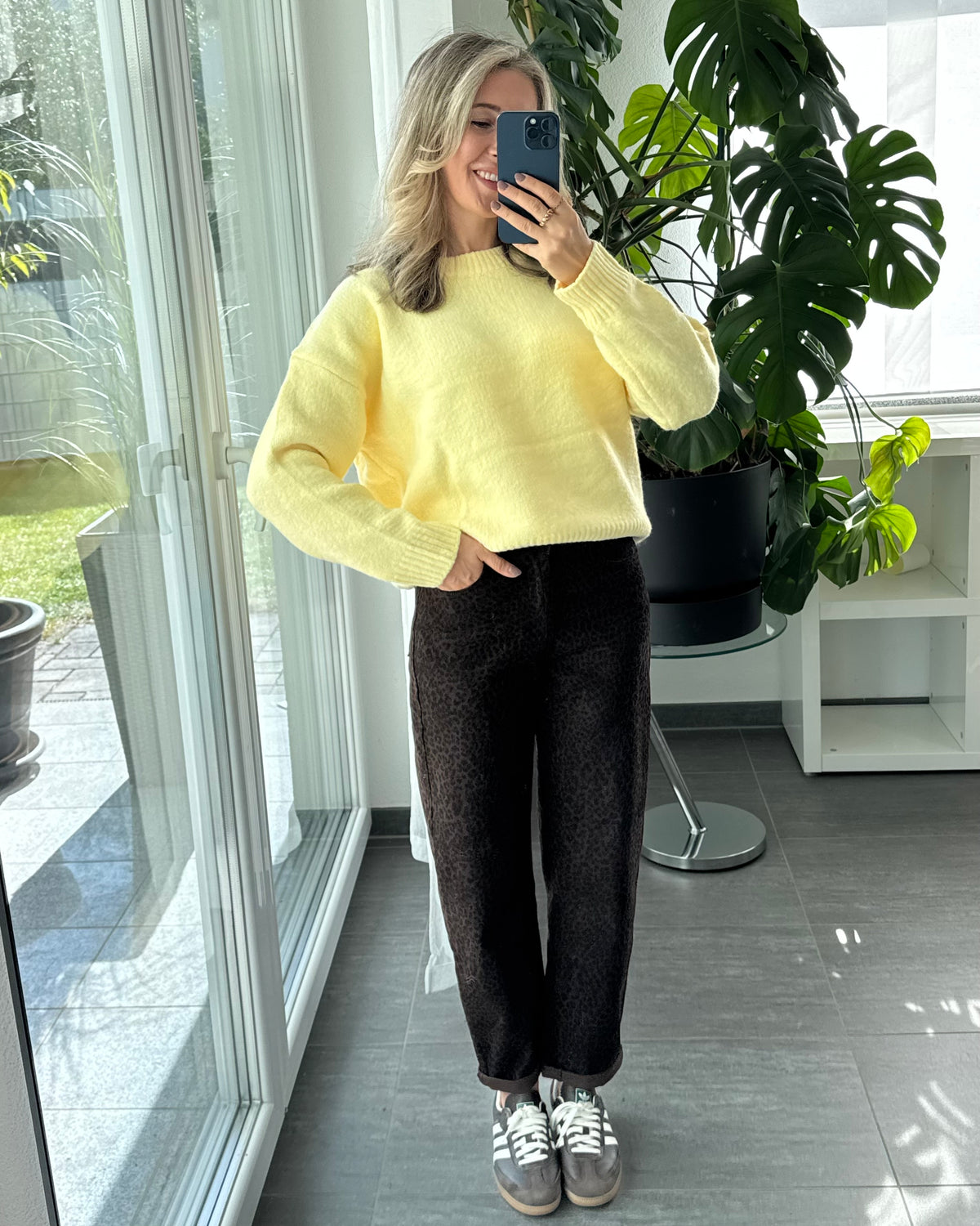supersoft oversize Pullover softgelb