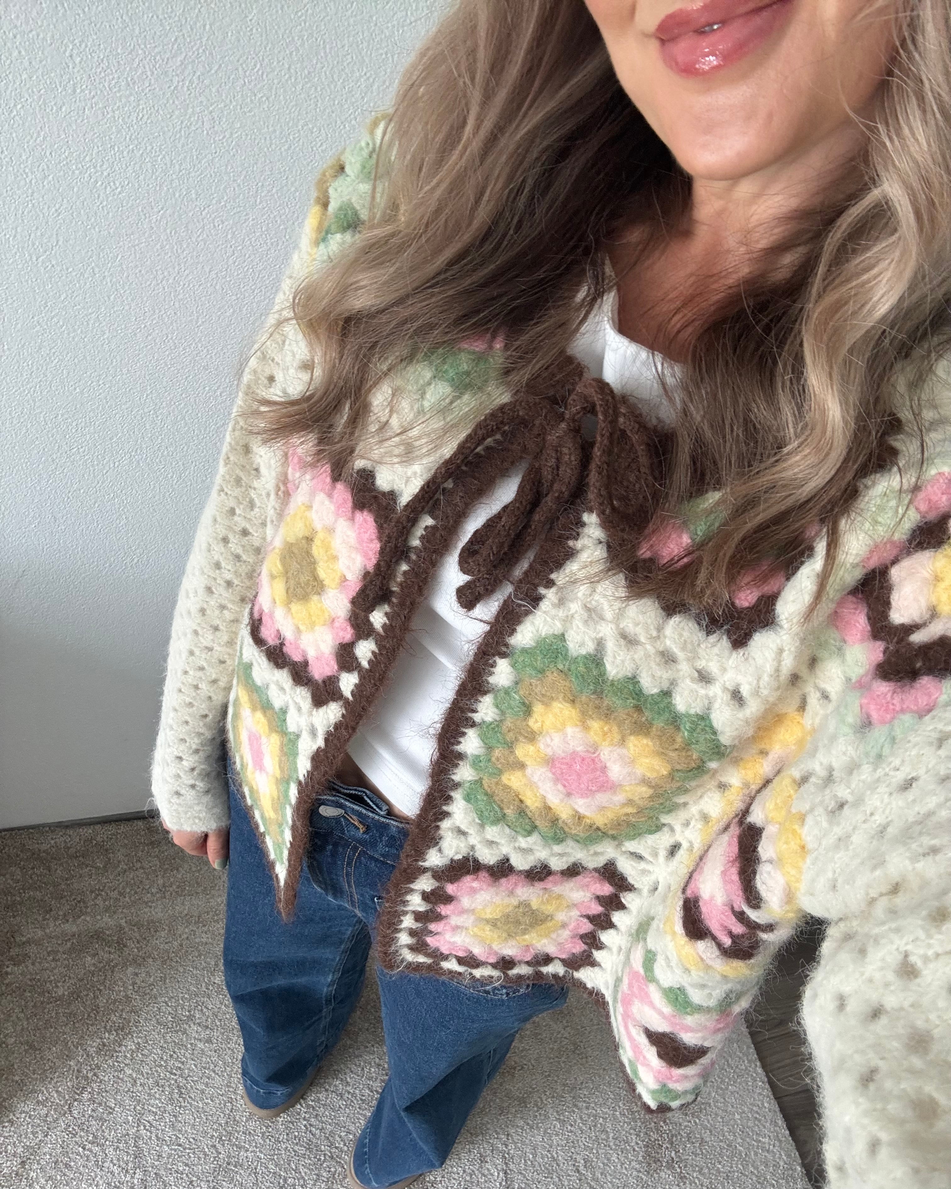 Crochet Cardigan Retro-Vibes