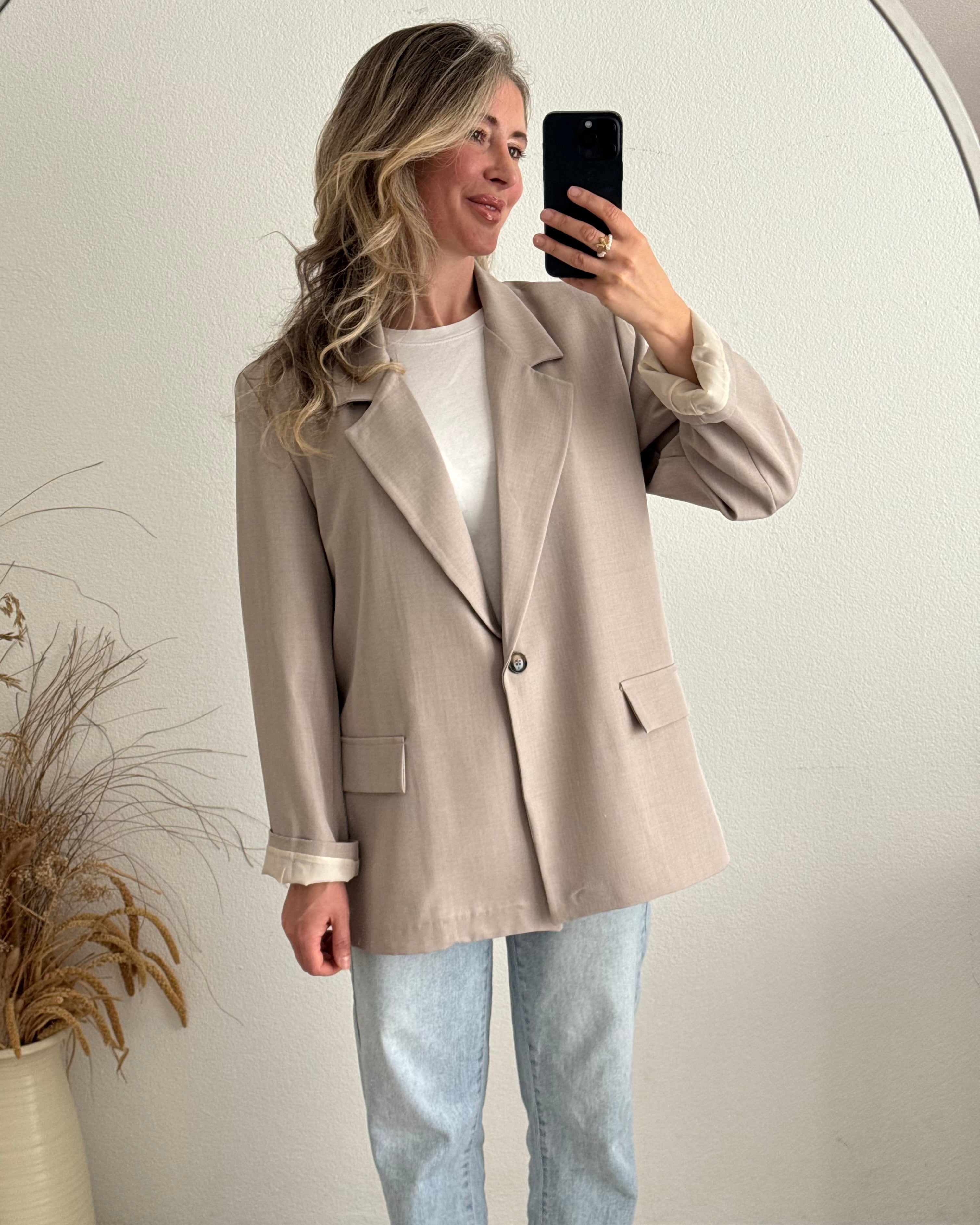 Classic Blazer Taupe