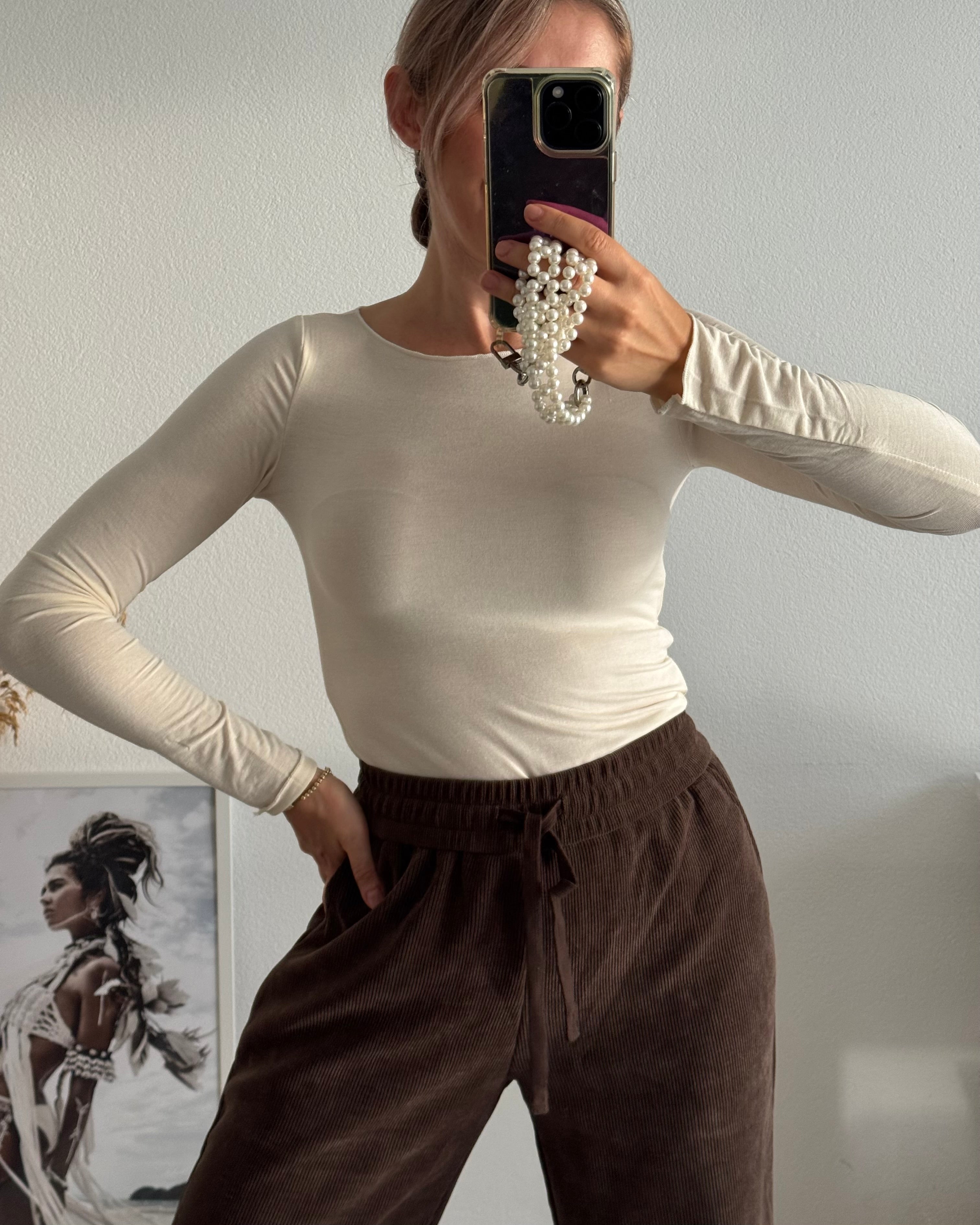 Supersoft & Stretchy Basictop BEIGE