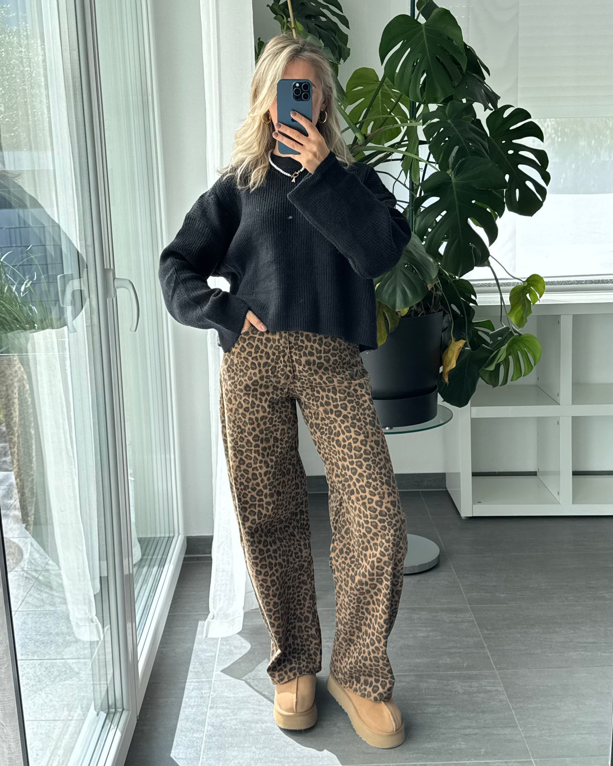Strickpullover Cozy Black