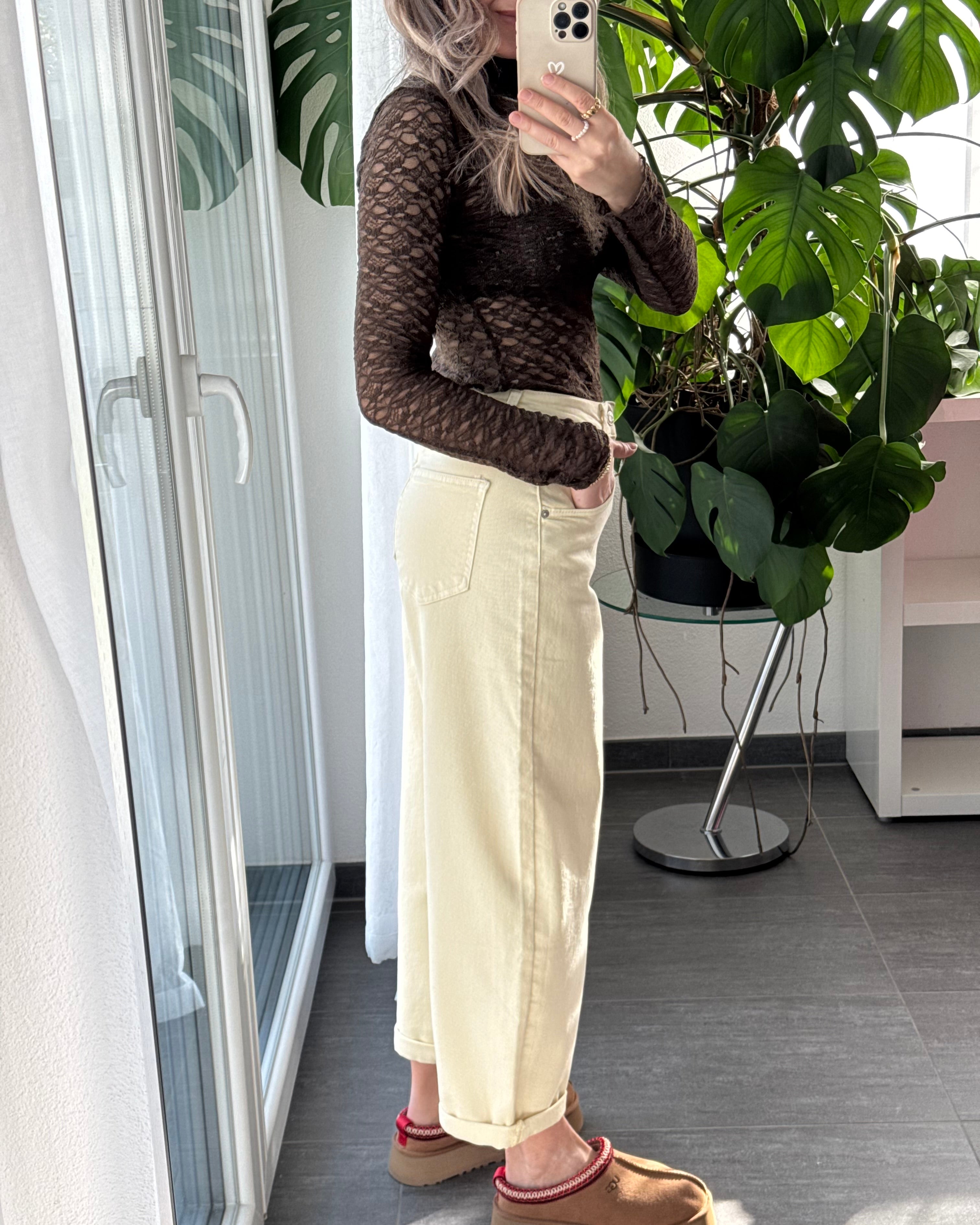 Stretch Balloon Jeans Butter yellow
