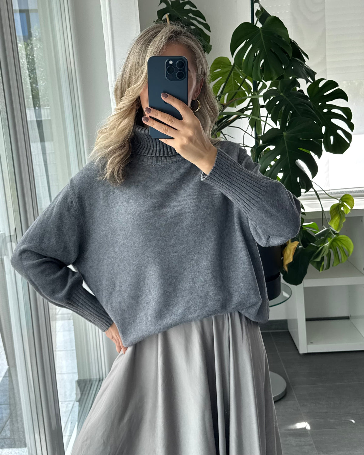 Rollkragenpullover Soft Turtleneck Anthrazit