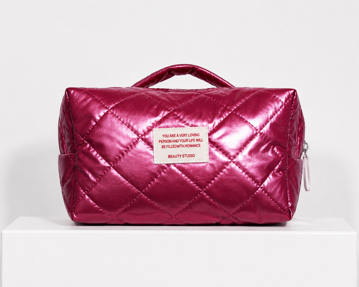 Kosmetiktasche Glossy Pink