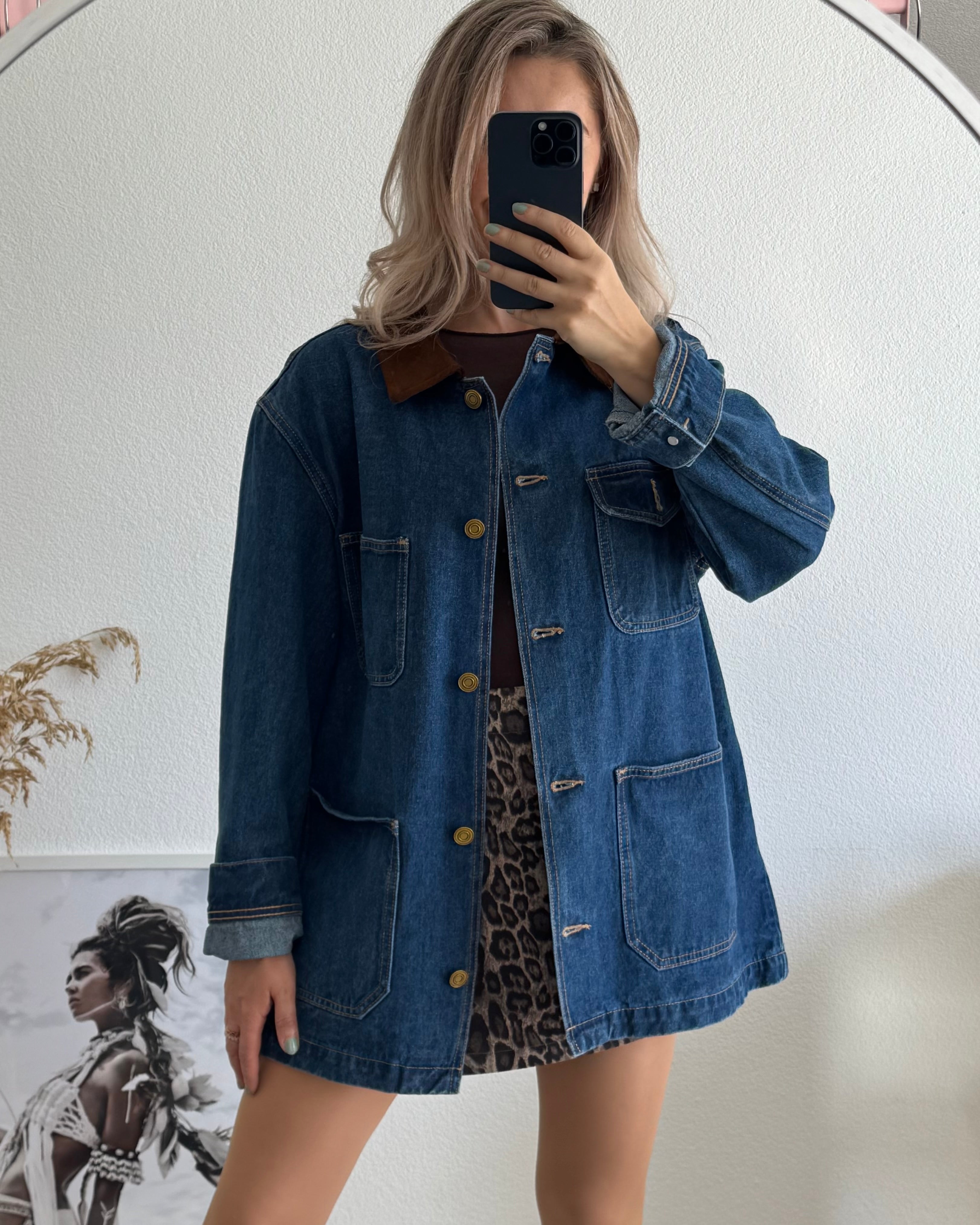 Oversize Jeansjacke