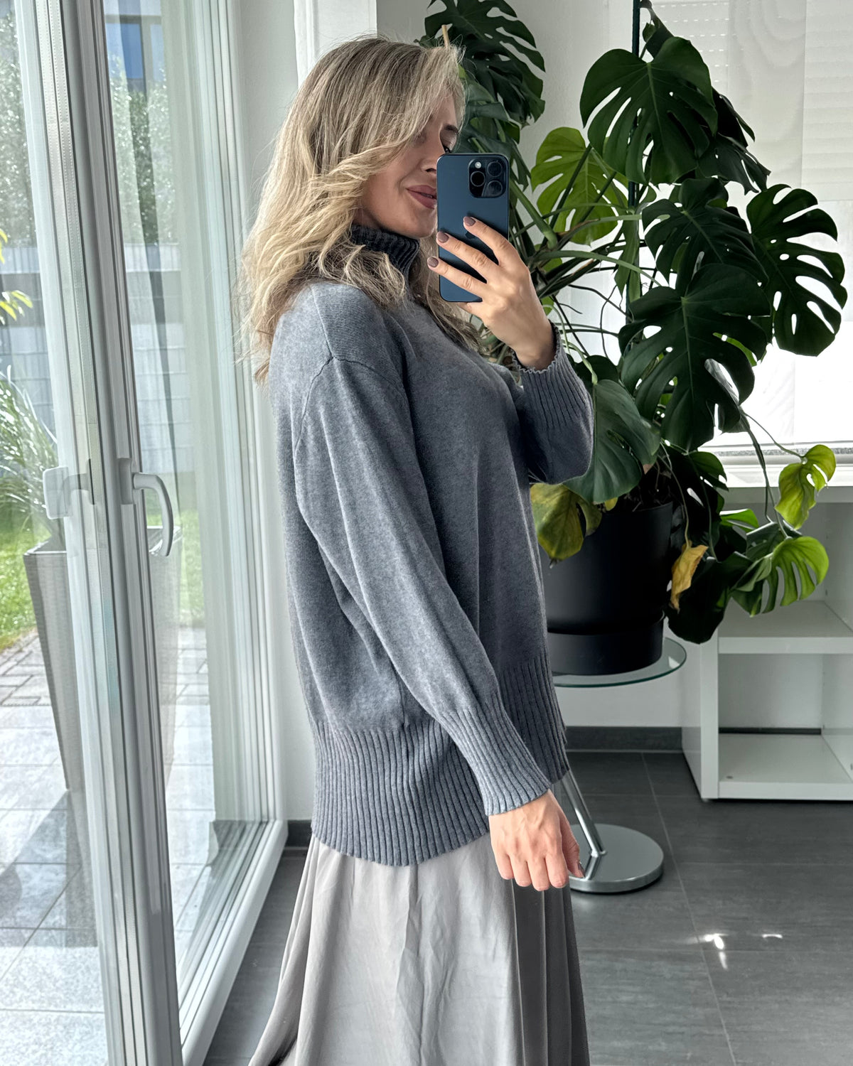 Rollkragenpullover Soft Turtleneck Anthrazit