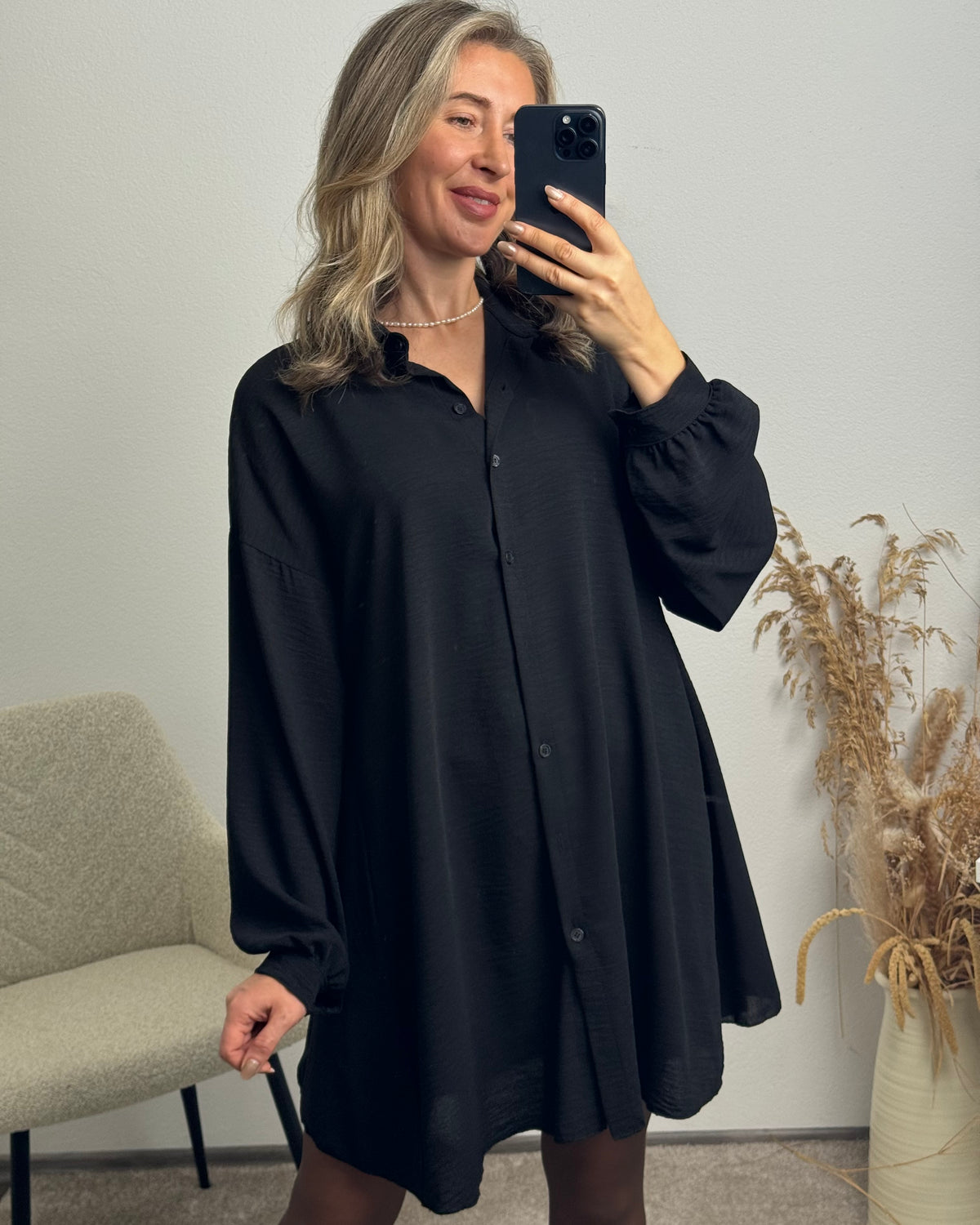 Blusenkleid Marlie schwarz