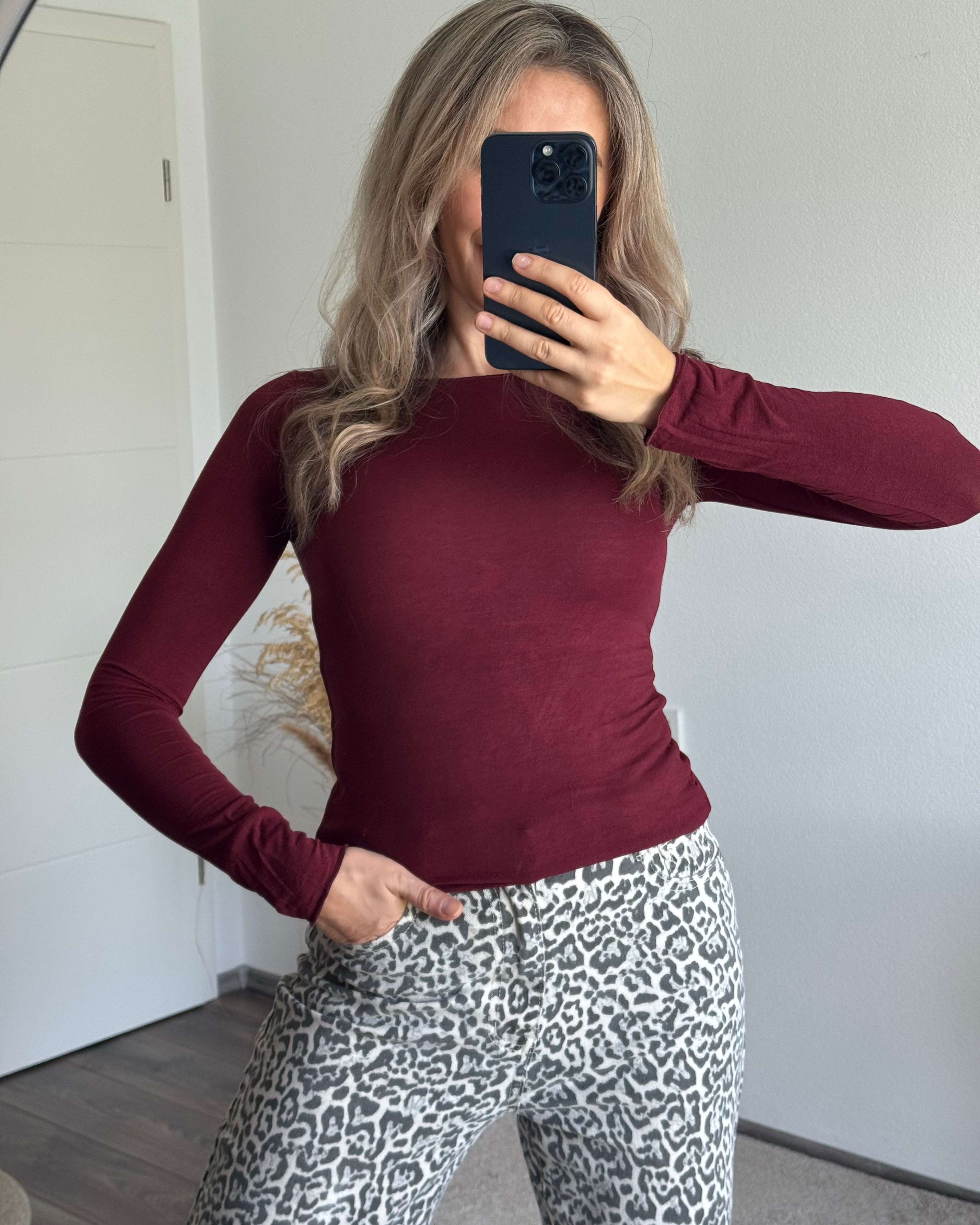 Supersoft & Stretchy Basictop BORDEAUX