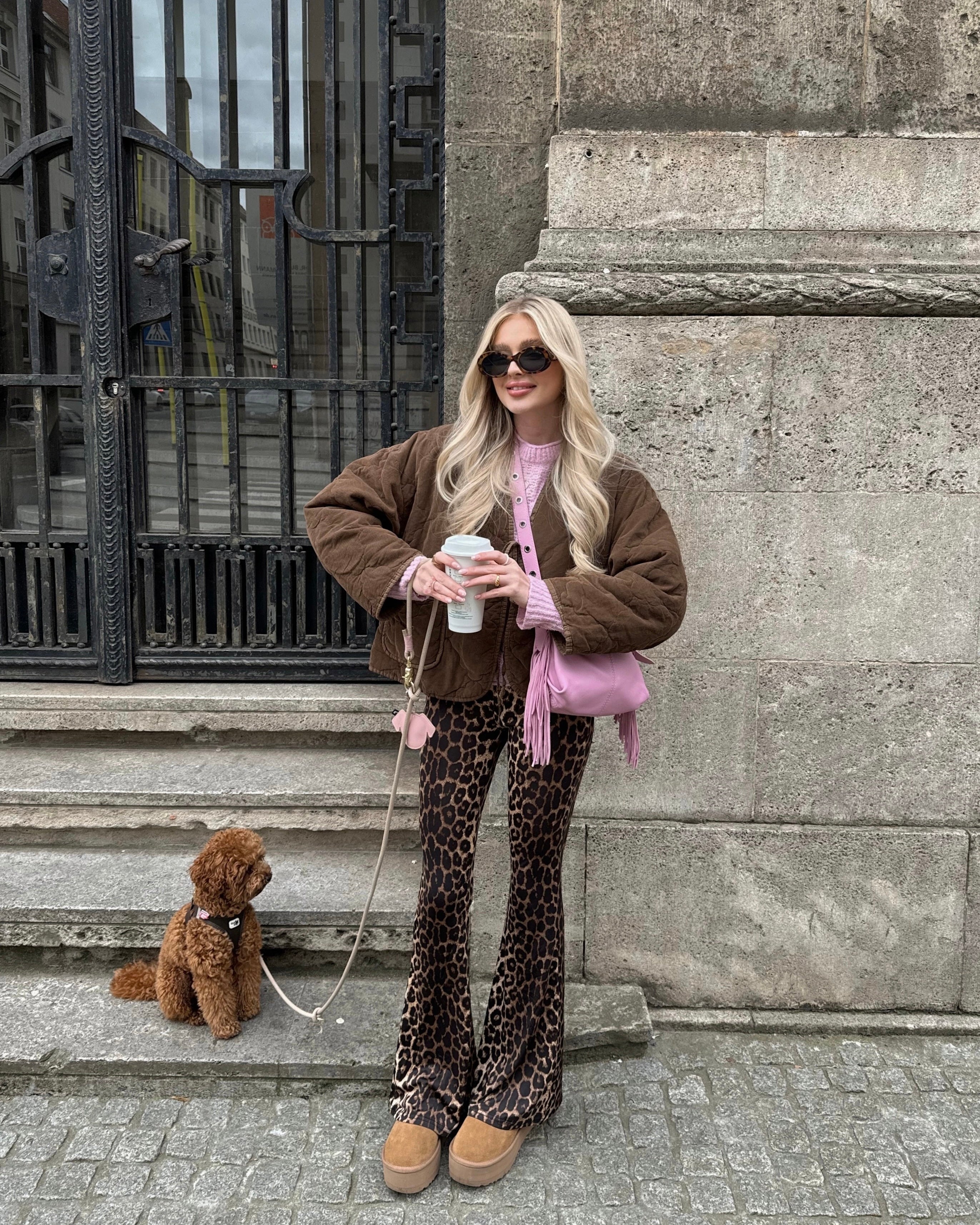 Leggings mit Schlag Leo Vibes