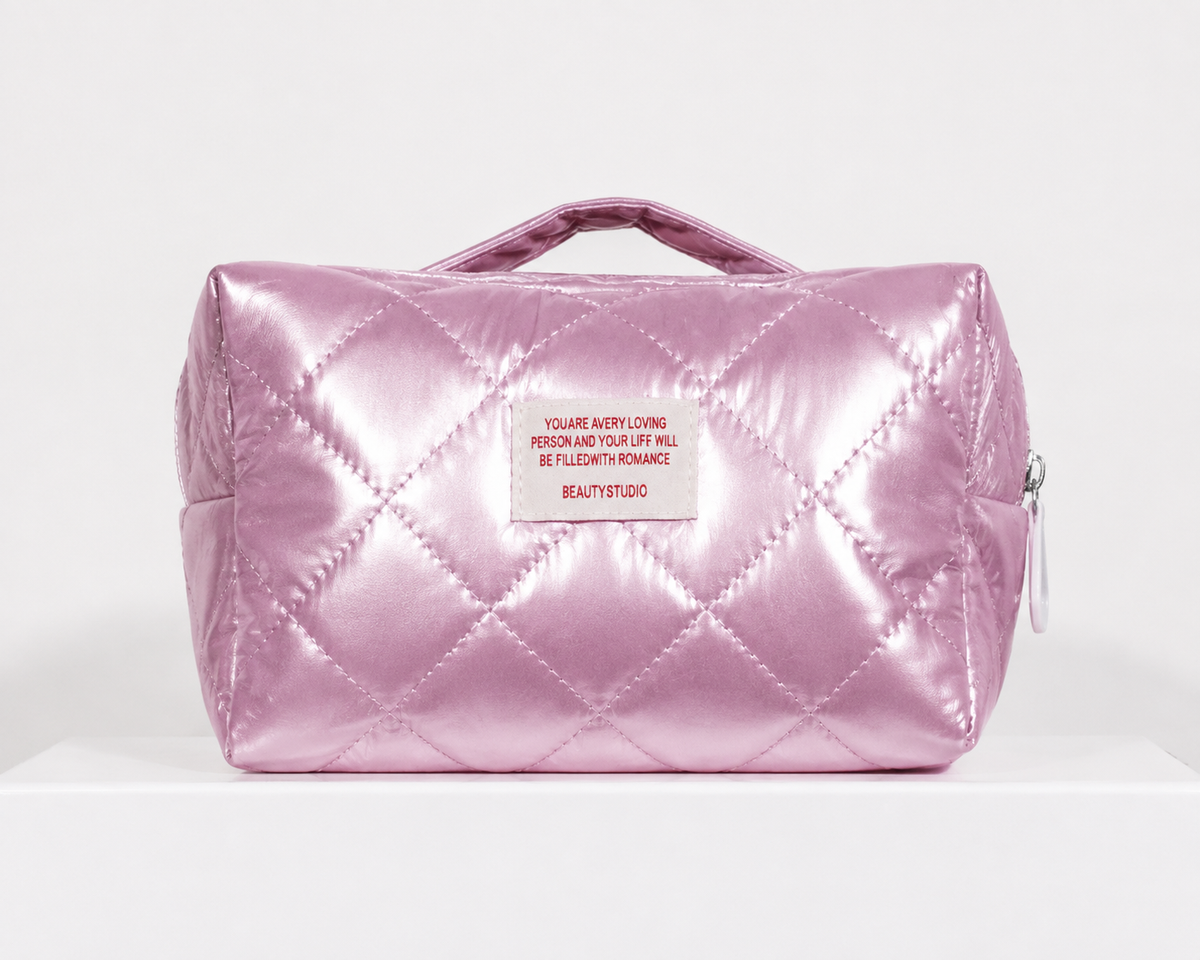 Kosmetiktasche Glossy rosa