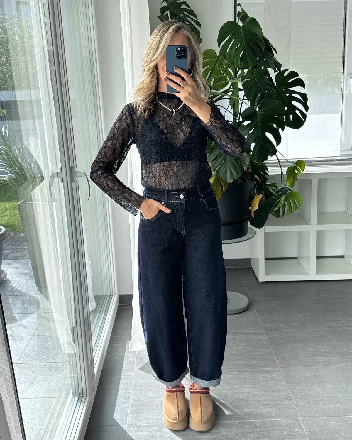 Stretch Ballon Jeans Deep Blue