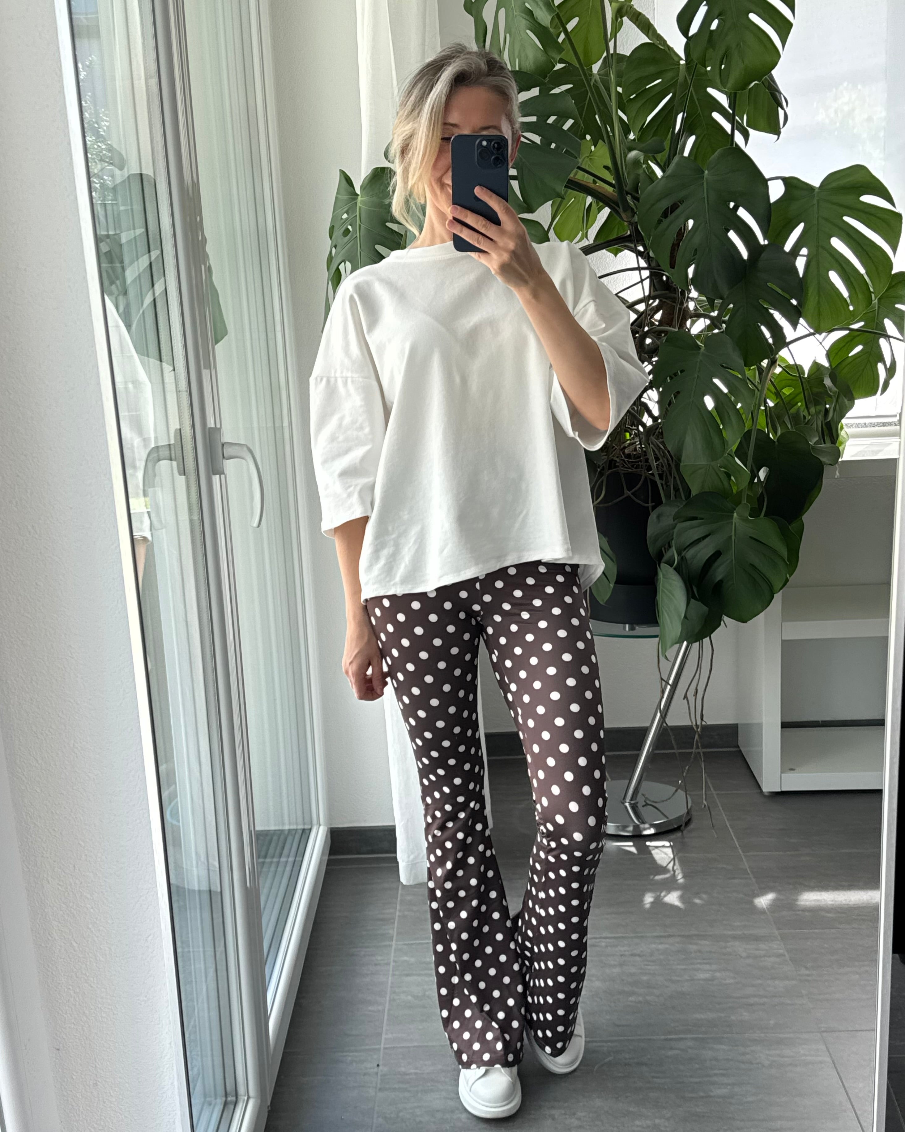 Flared Leggings Polka Dots