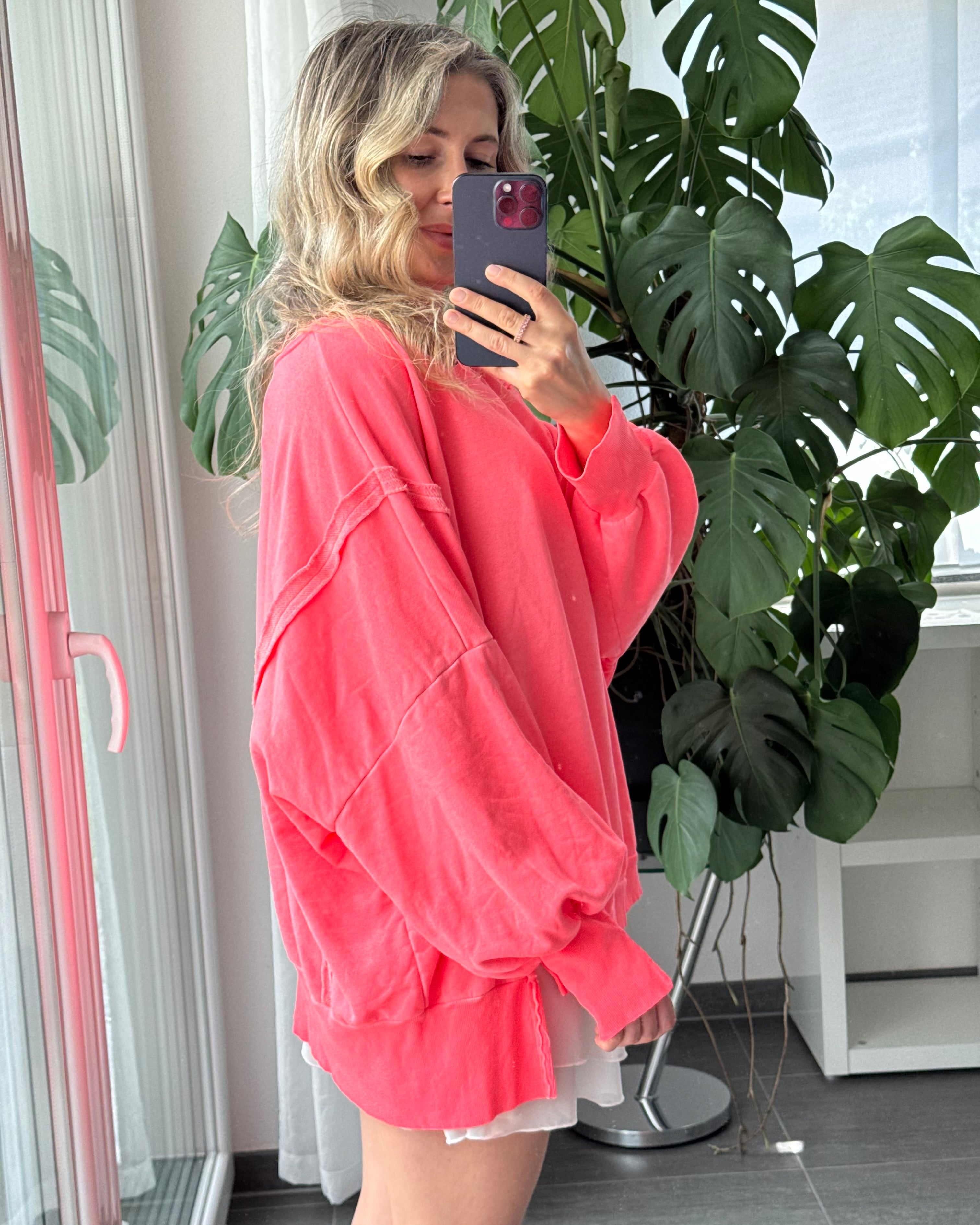 Oversize Sweater Weekend Neon Pink