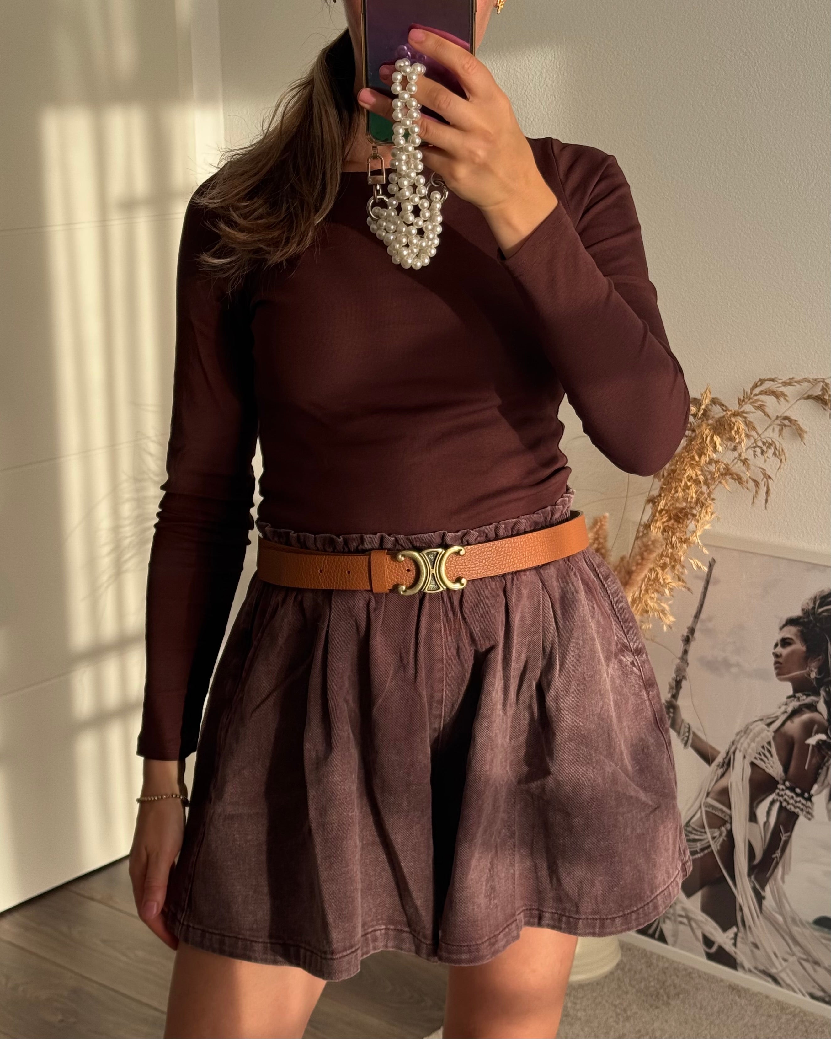 Jeans Shorts coffee
