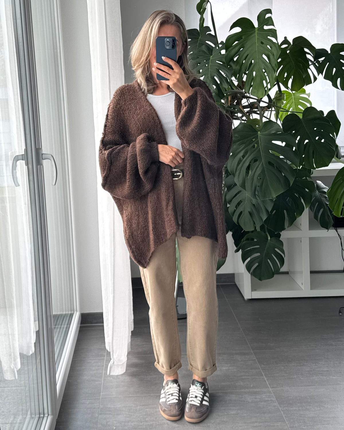 Offener Oversize Cardigan Lea BRAUN