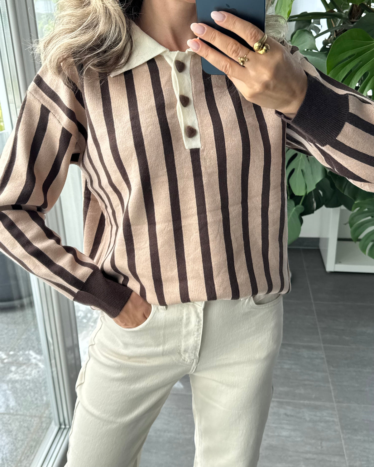 Strick-Polo Amélie Camel