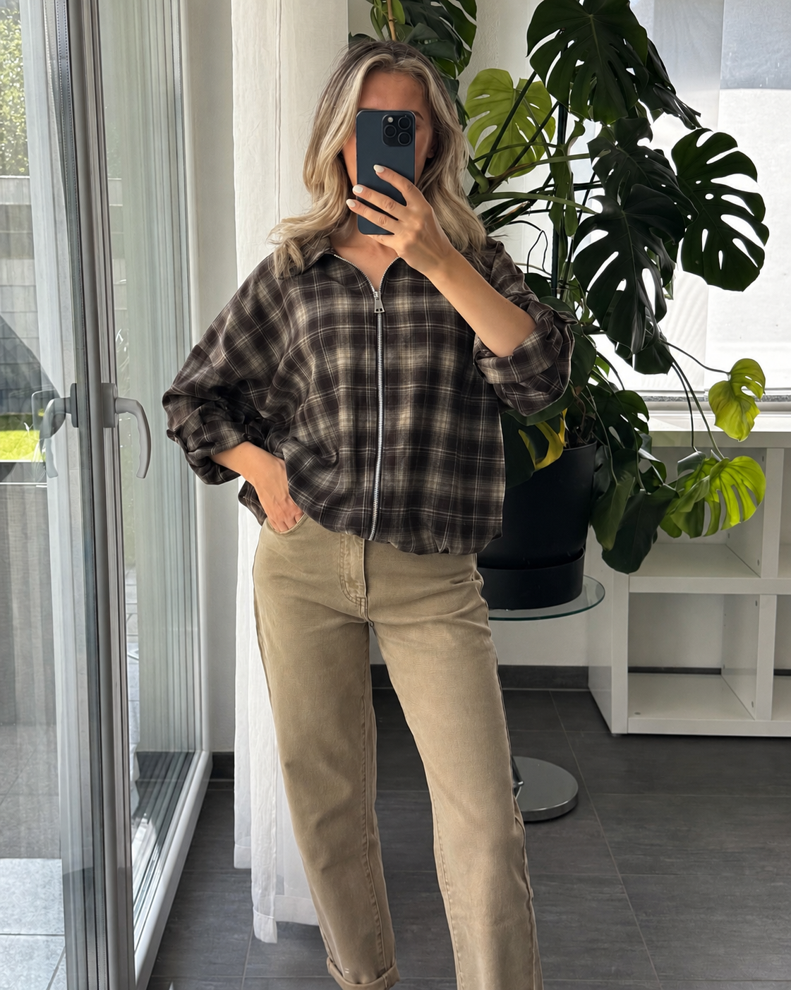 Check Jacket Livia Braun