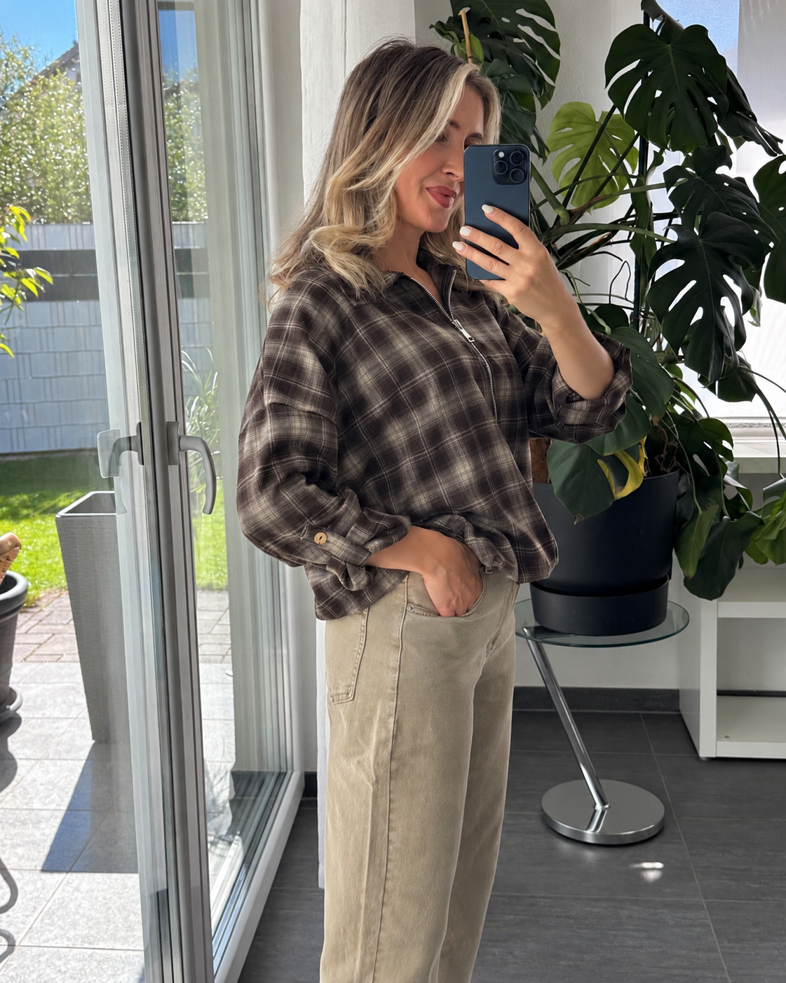 Check Jacket Livia Braun