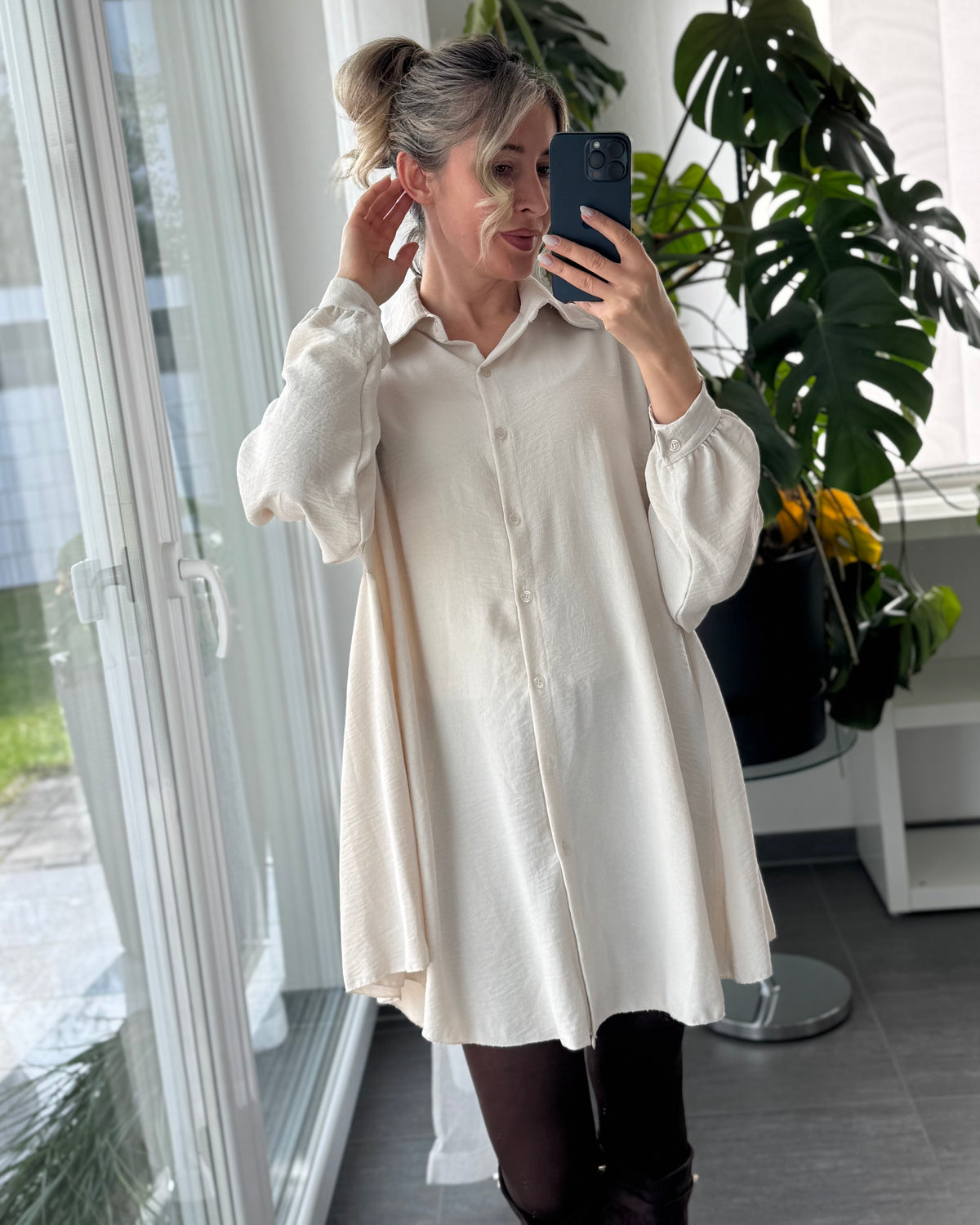 Blusenkleid Marlie Beige