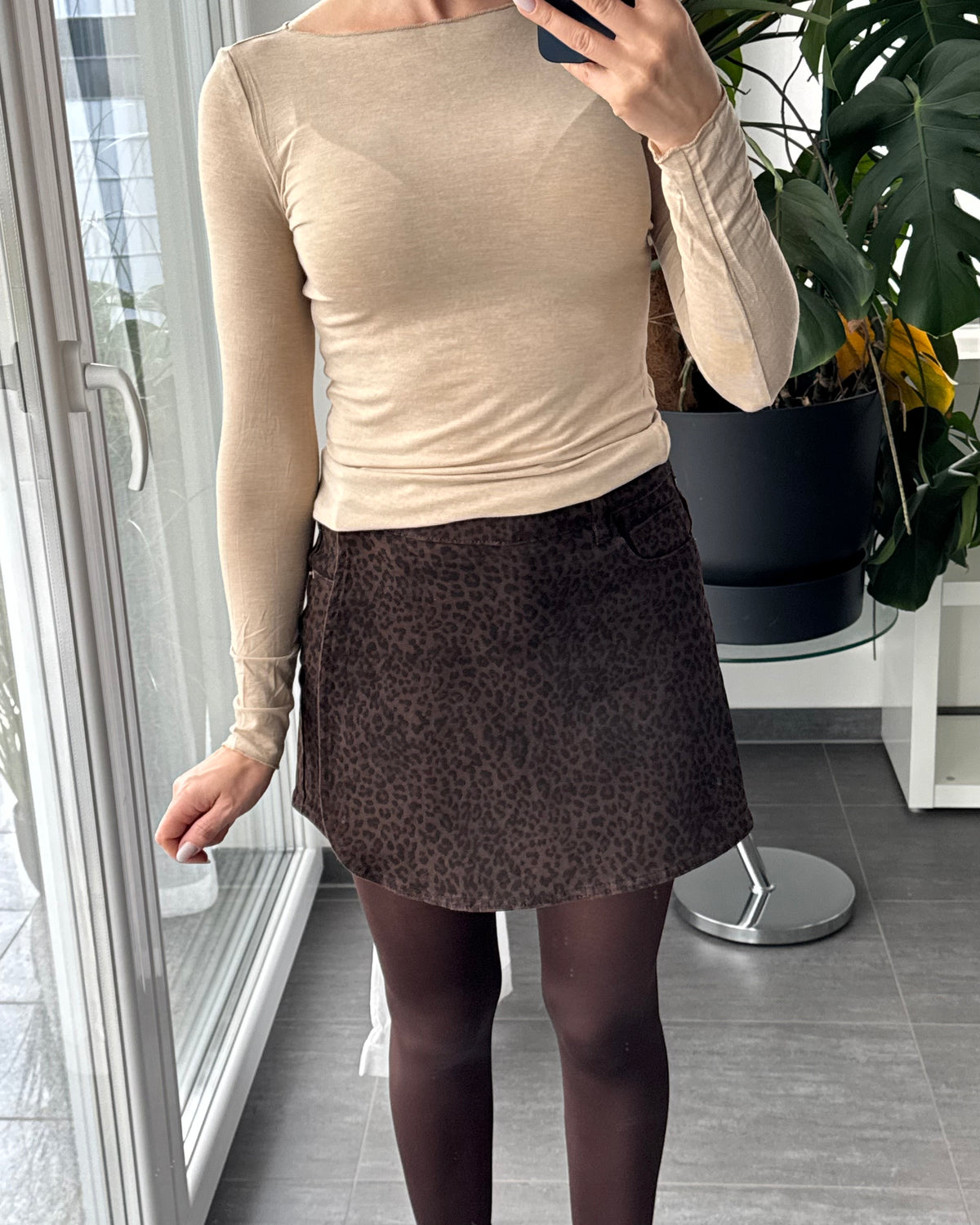 Skort Leo love Braun
